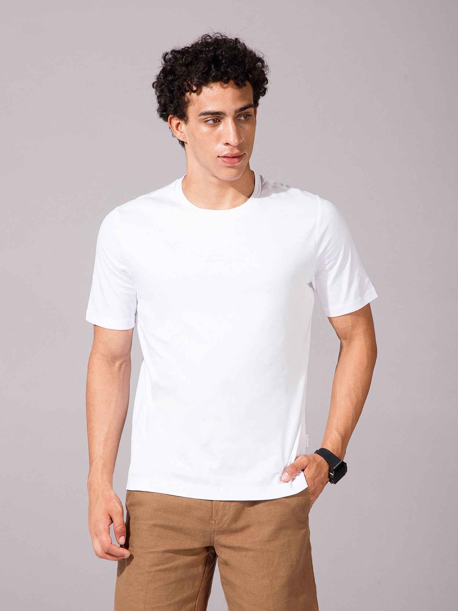 White - Round Neck