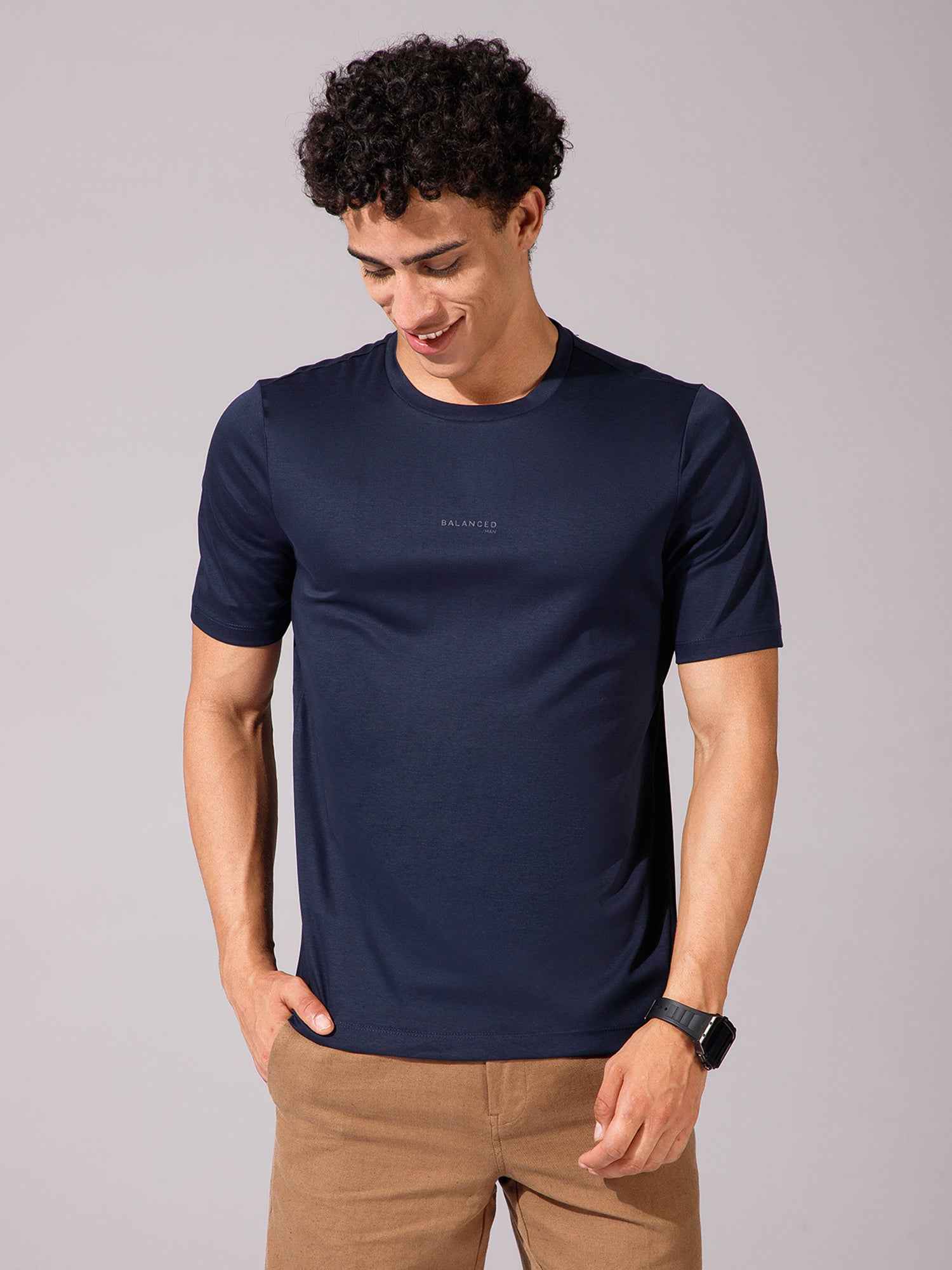 Navy - Round Neck