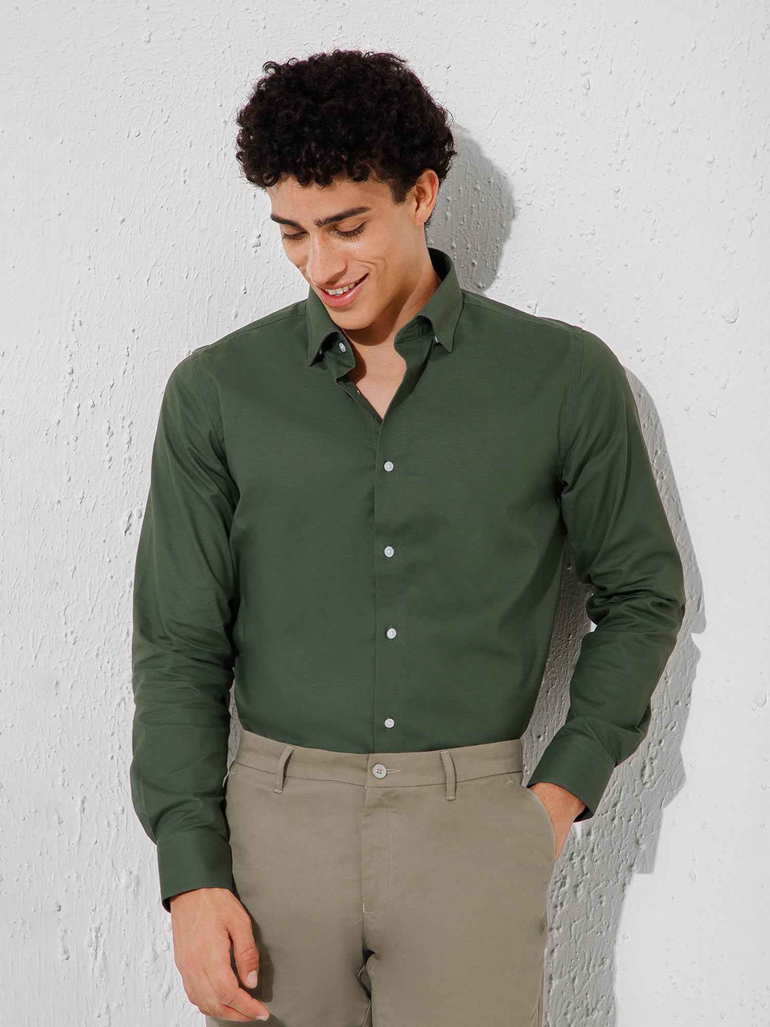 Olive - Mens Full Sleeve Shirts