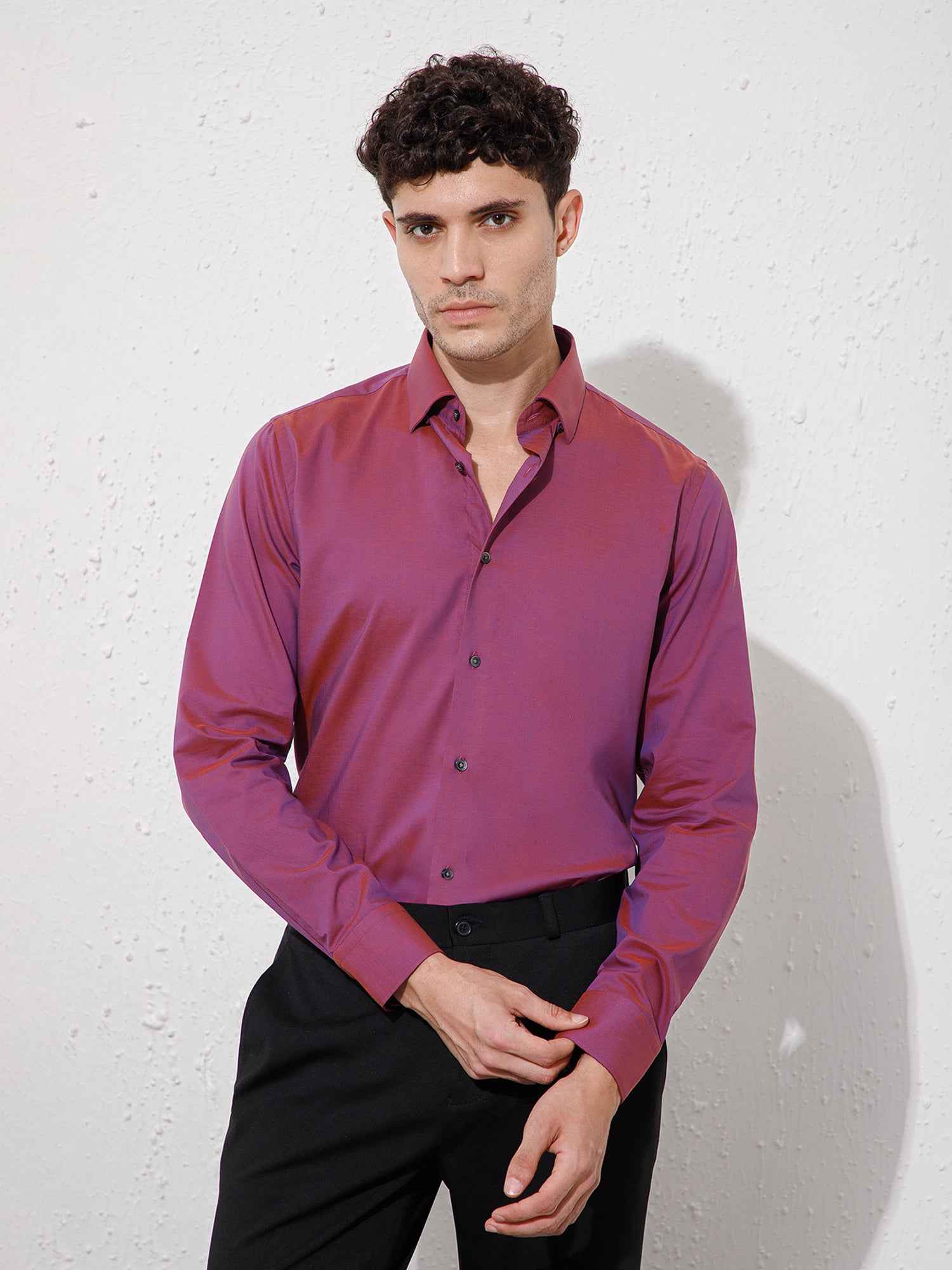 Purple - Mens Full Sleeve Shirts