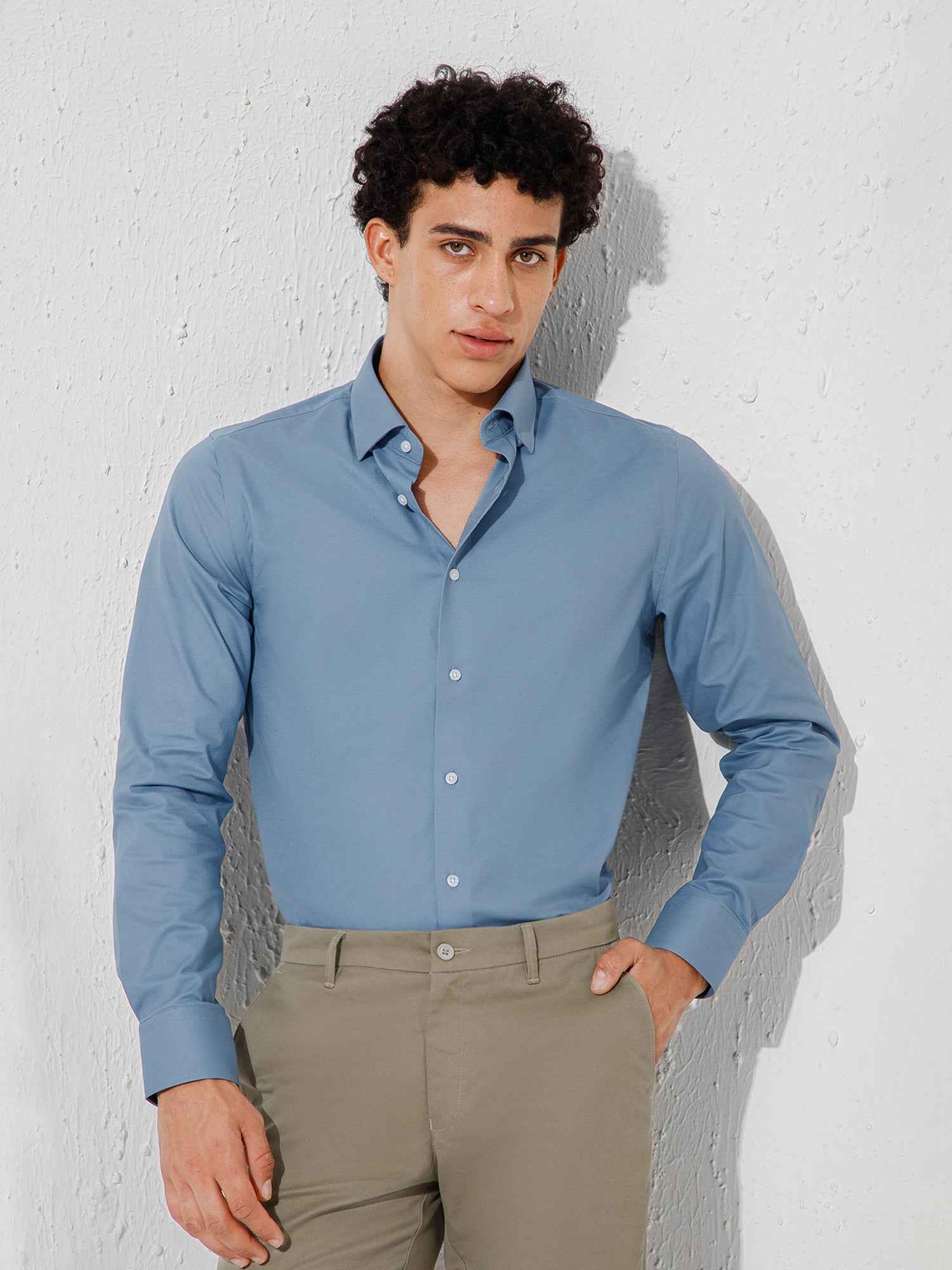 Light Blue - Mans Full Sleeve Shirts