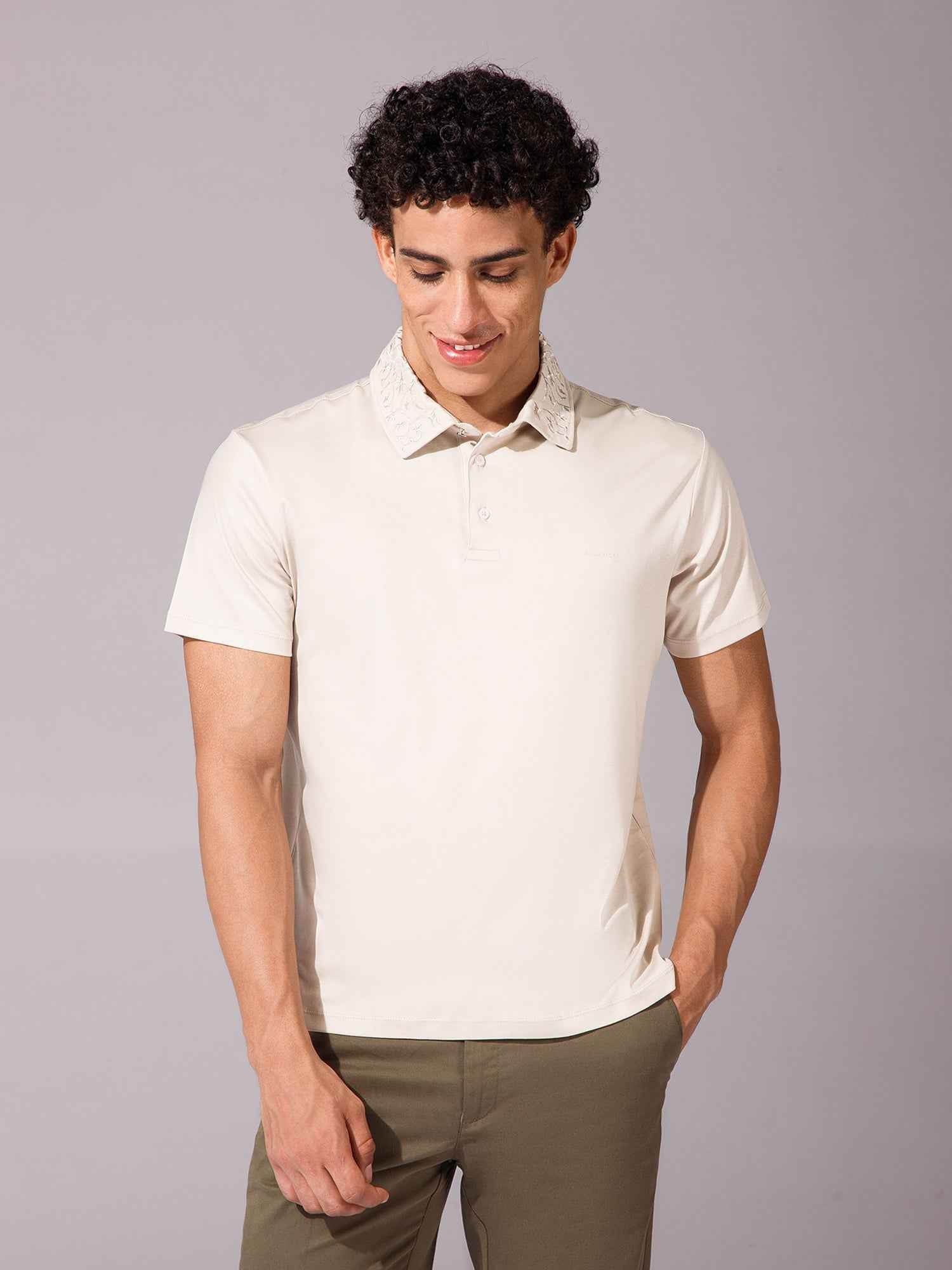 Beige - EMB Polo