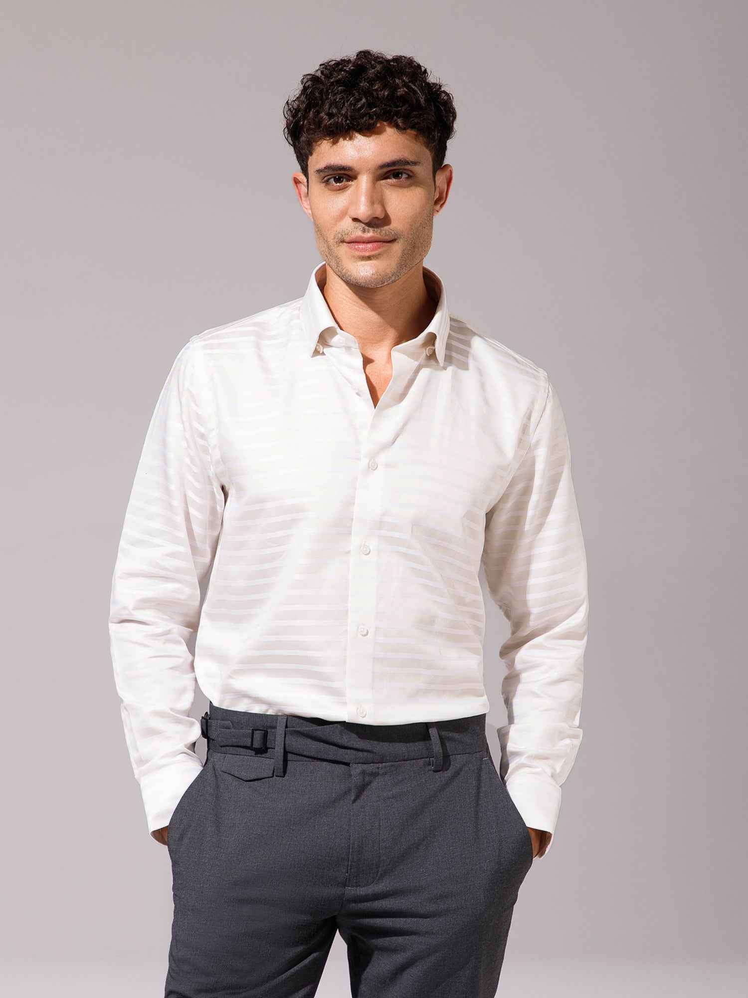 Cream - Mens Full Sleeve Shirts