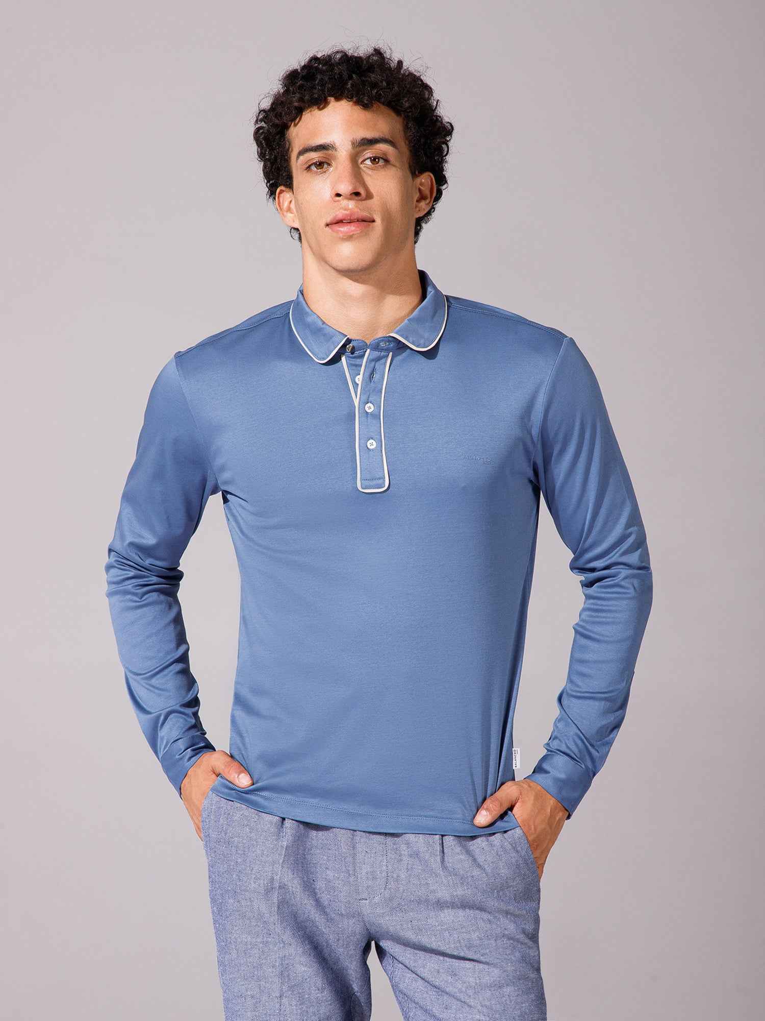 Light Blue - Polo Full Sleeve