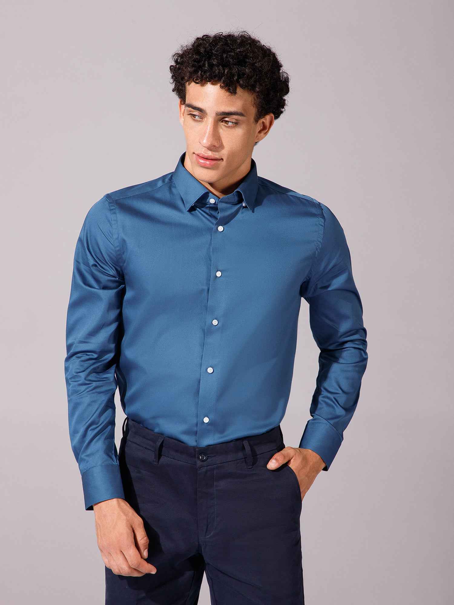Turquoise - Mens Full Sleeve Shirts