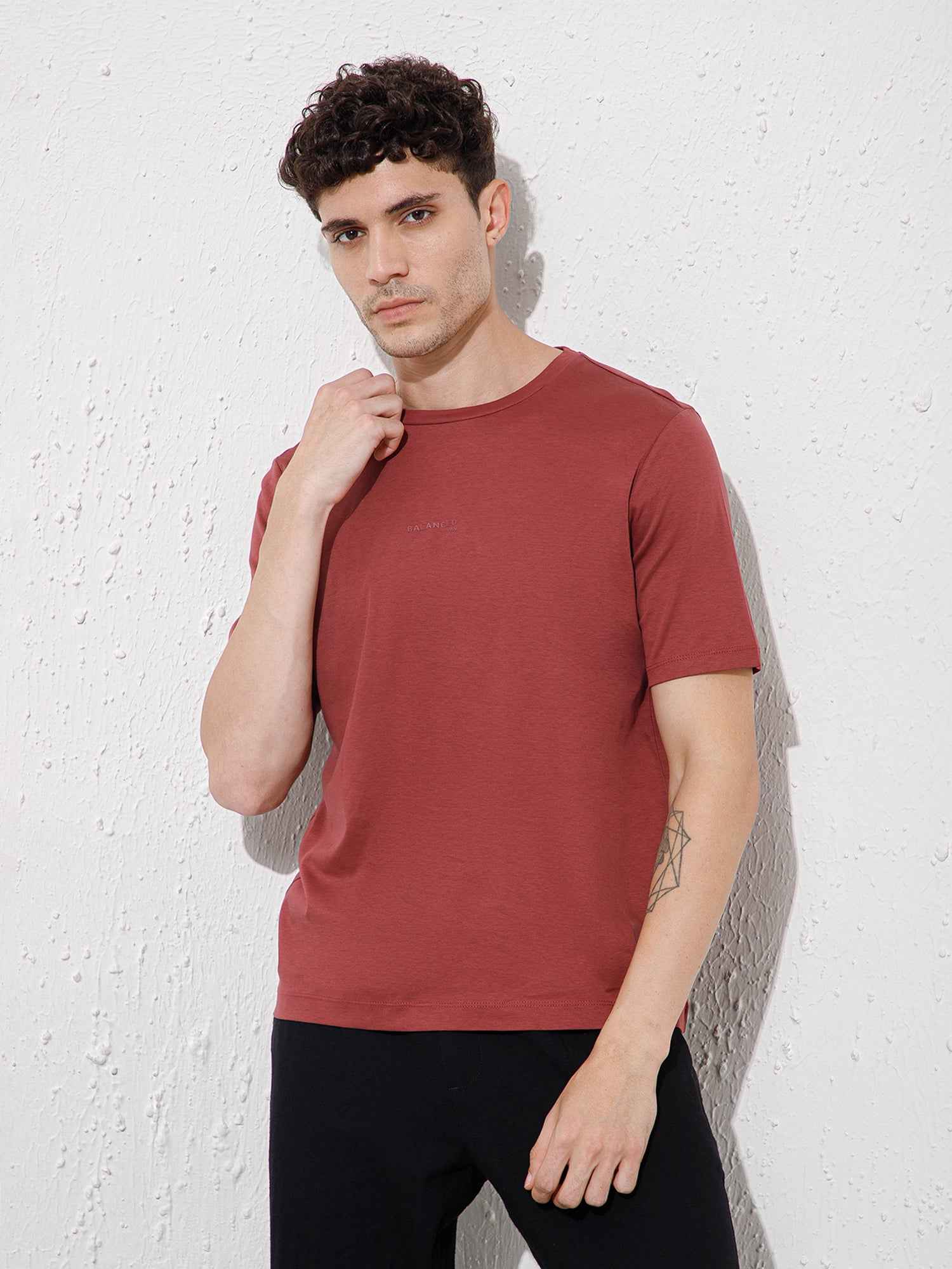 Brown - Round Neck