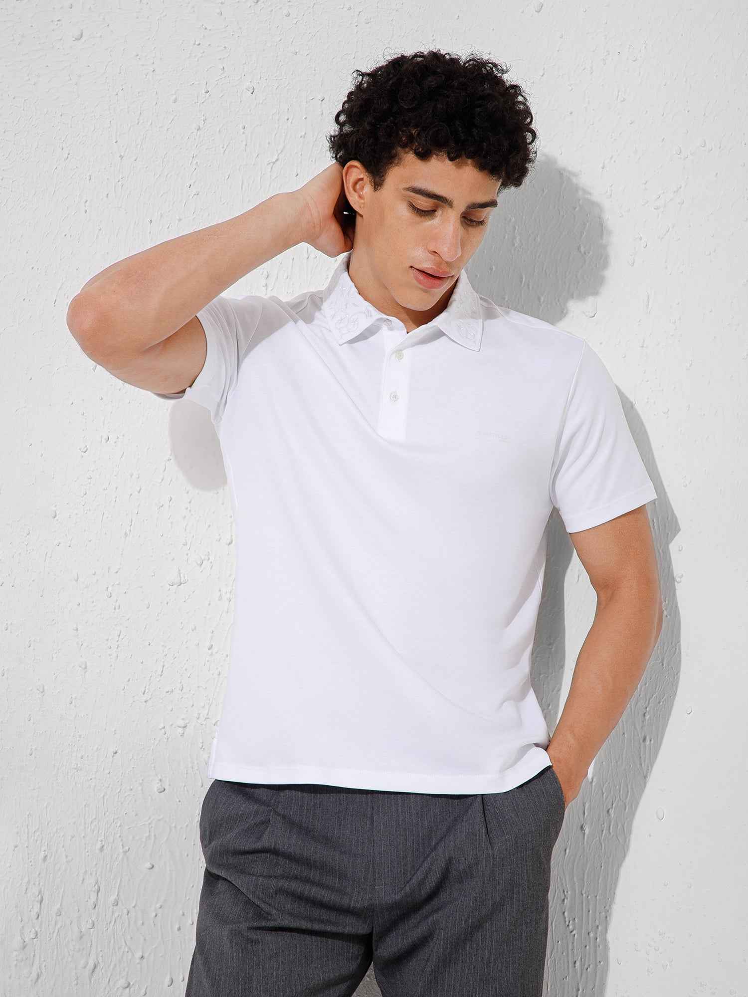 White - EMB Polo