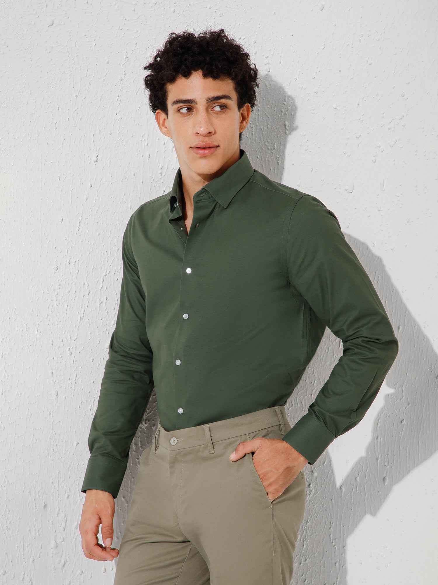 Olive - Mens Full Sleeve Shirts