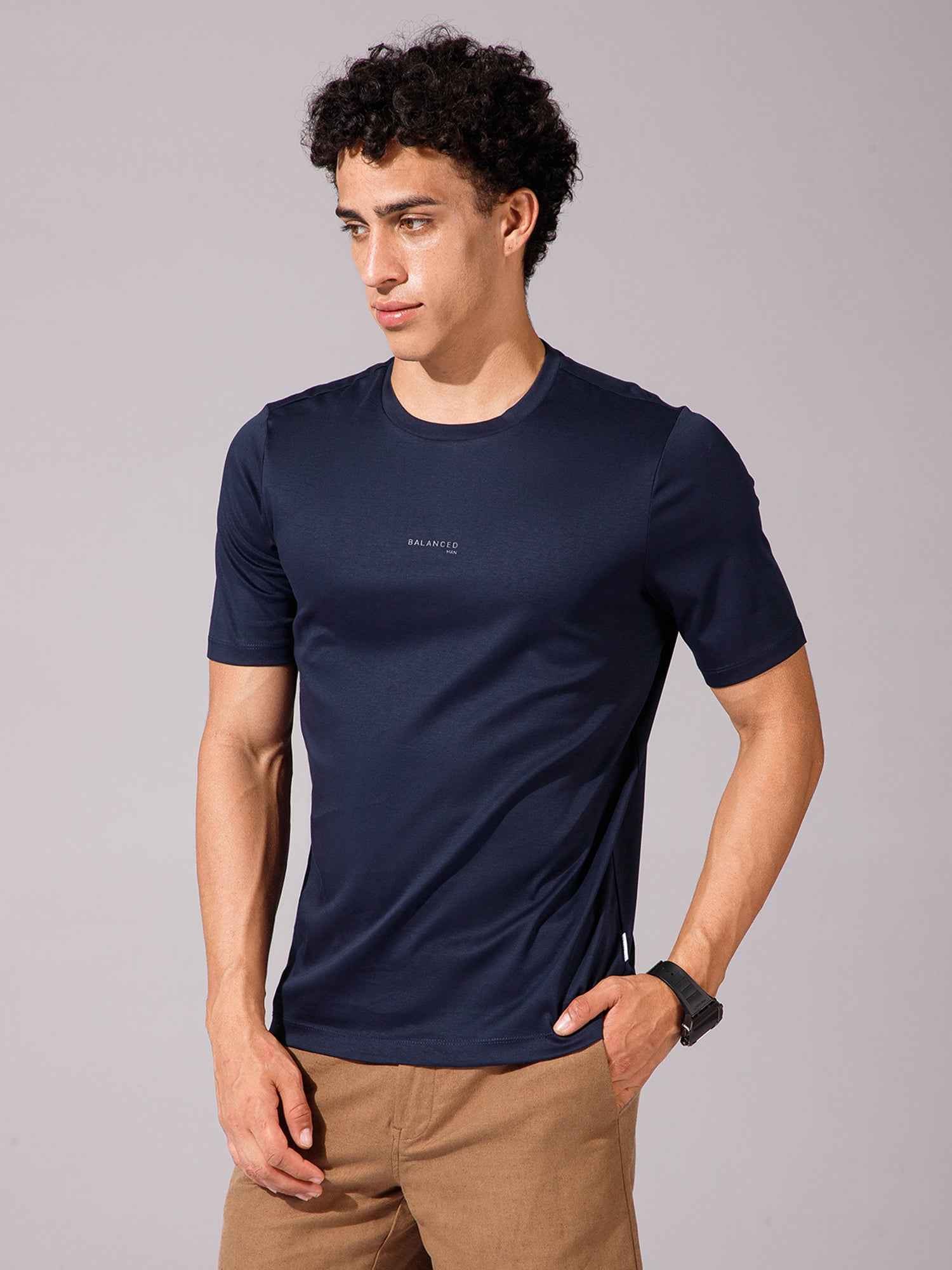 Navy - Round Neck