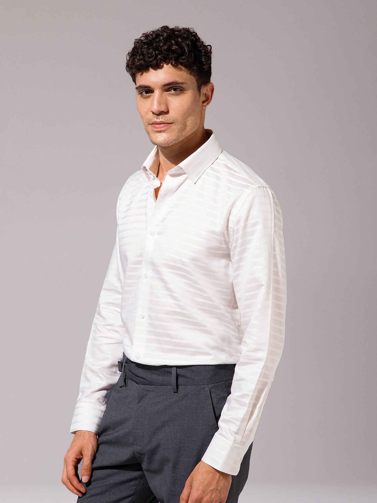 Cream - Mens Full Sleeve Shirts