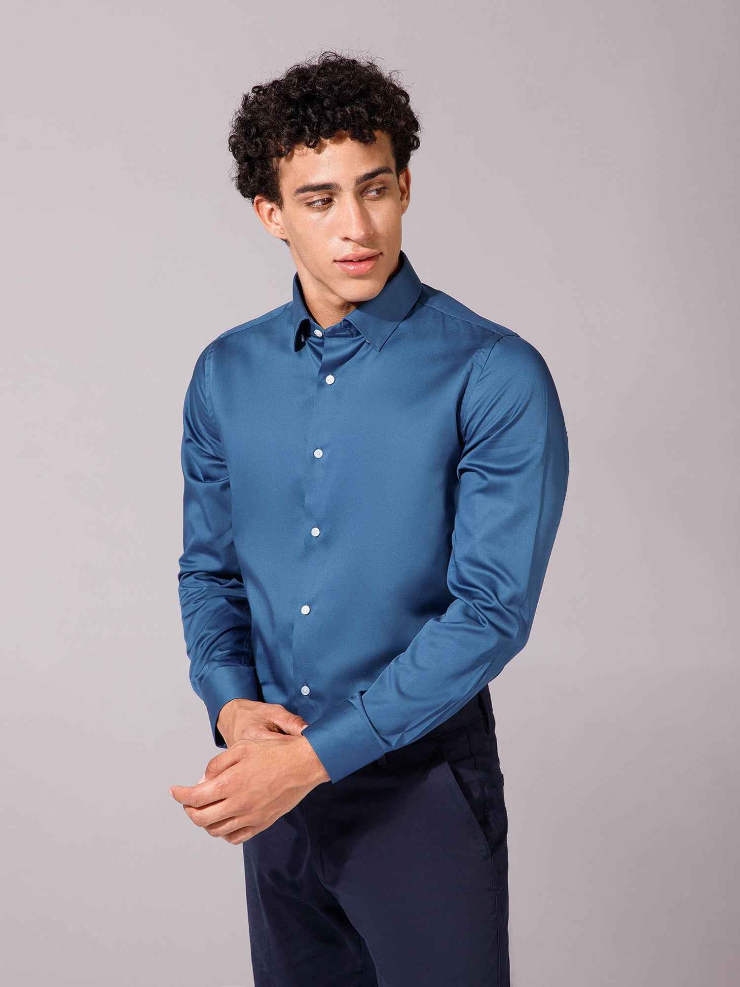 Turquoise - Mens Full Sleeve Shirts