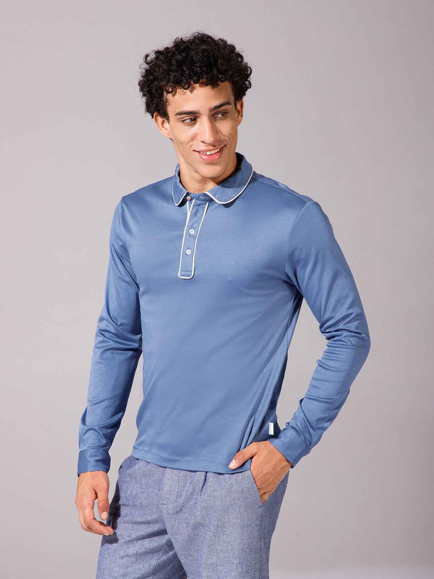 Light Blue - Polo Full Sleeve