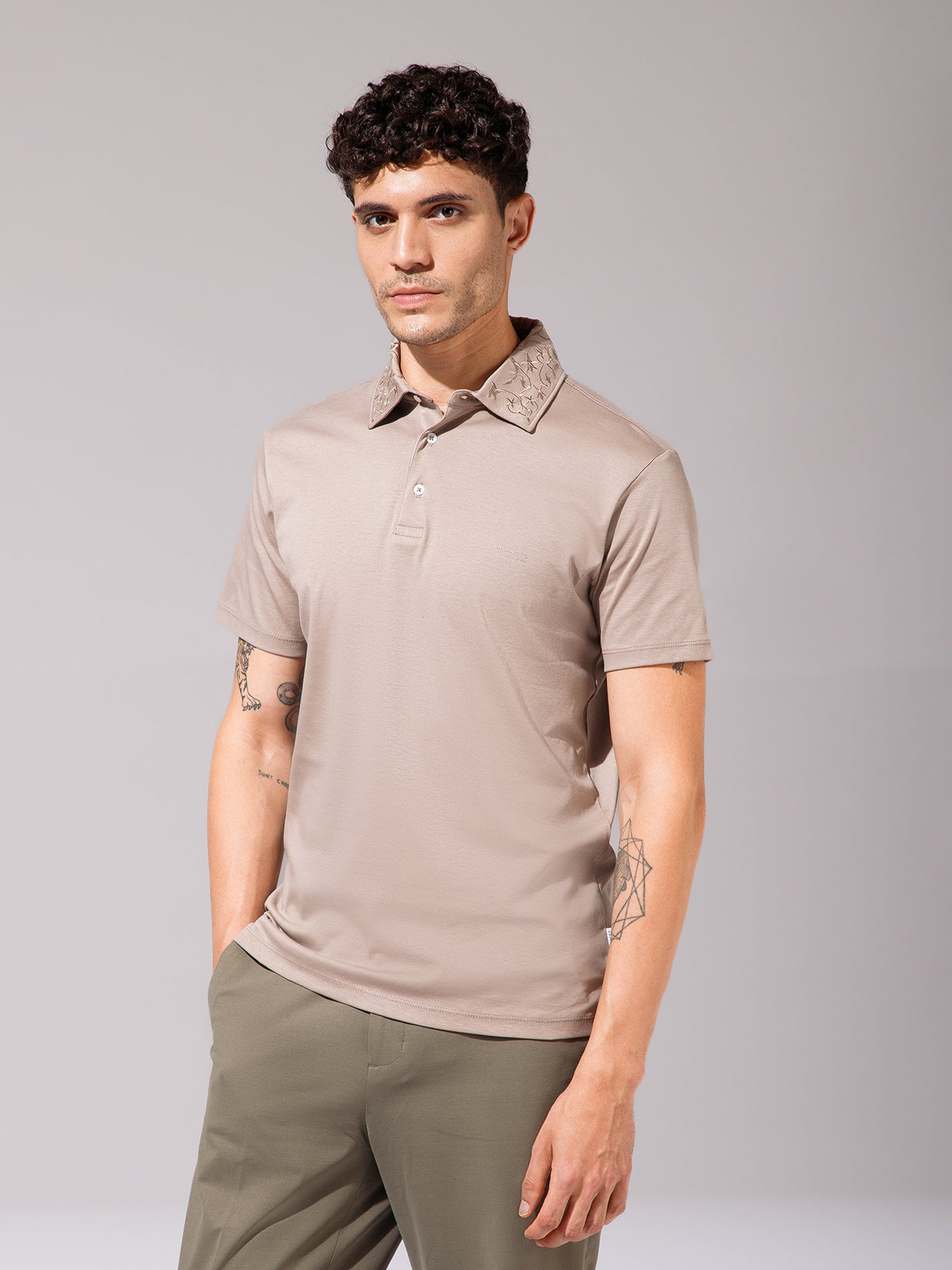 Khaki - EMB Polo