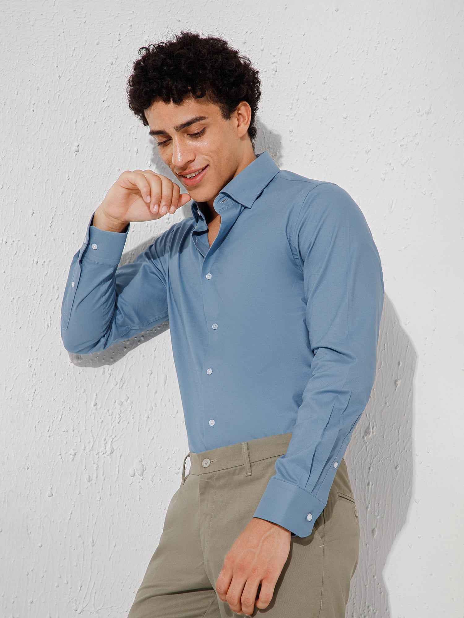 Light Blue - Mans Full Sleeve Shirts