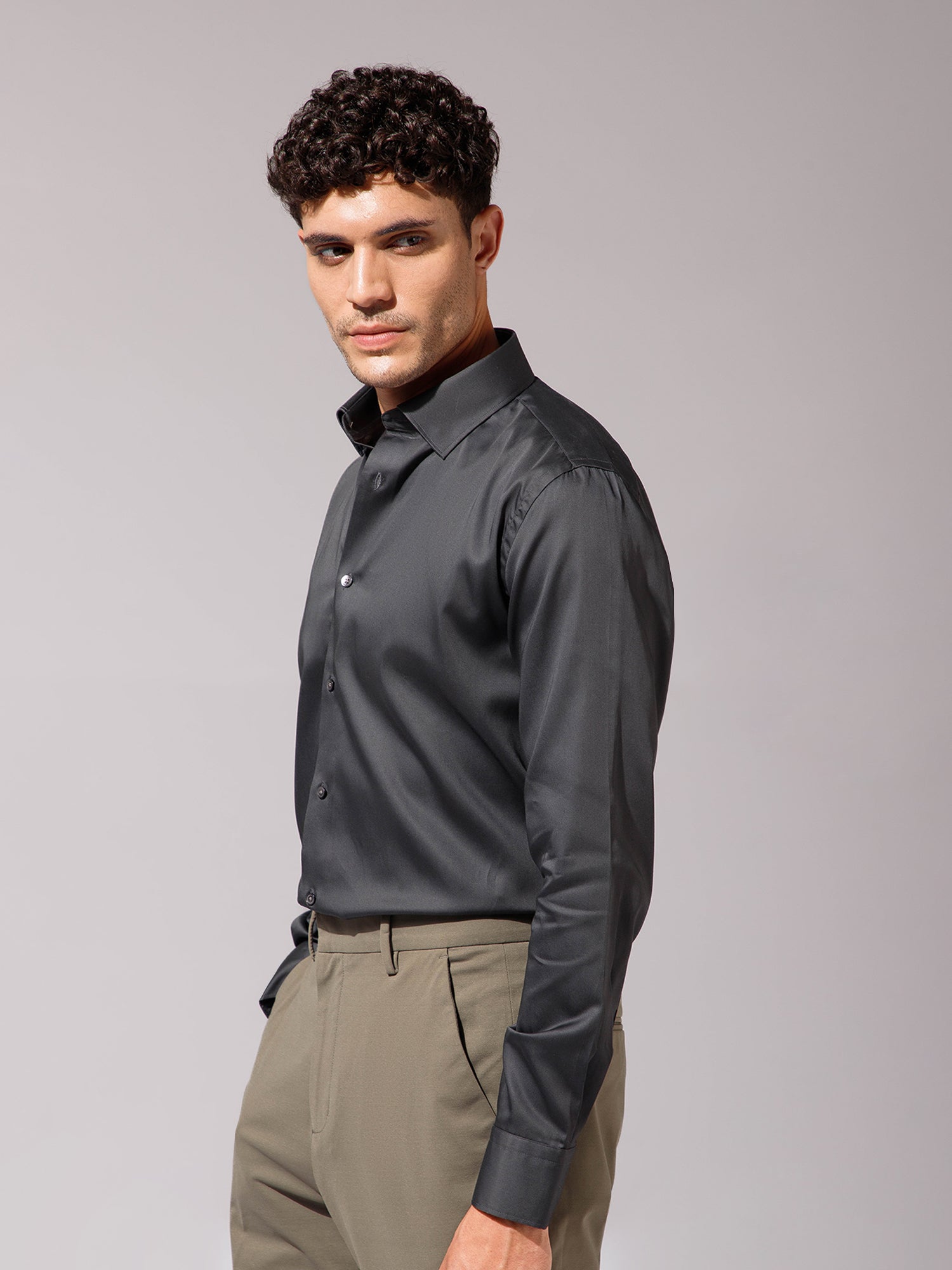 German Grey - Mens Full Sleeve Shirts