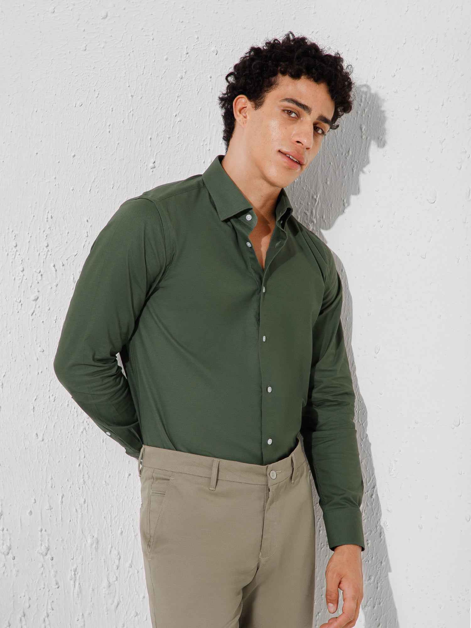Olive - Mens Full Sleeve Shirts