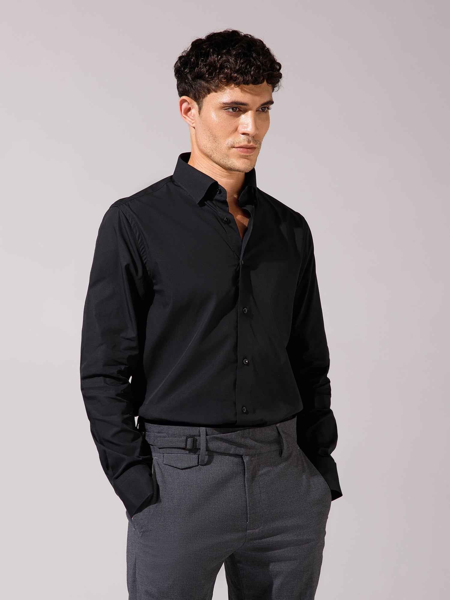 Black - Mens Full Sleeve Shirts