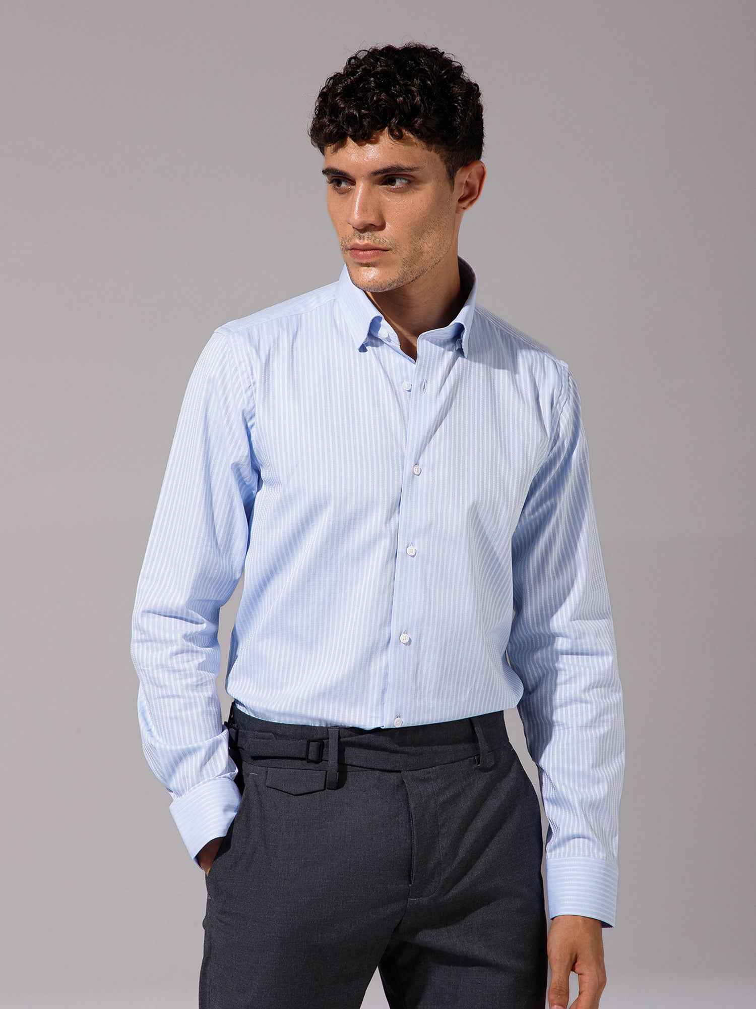 Light Blue - Mens Full Sleeve Shirts