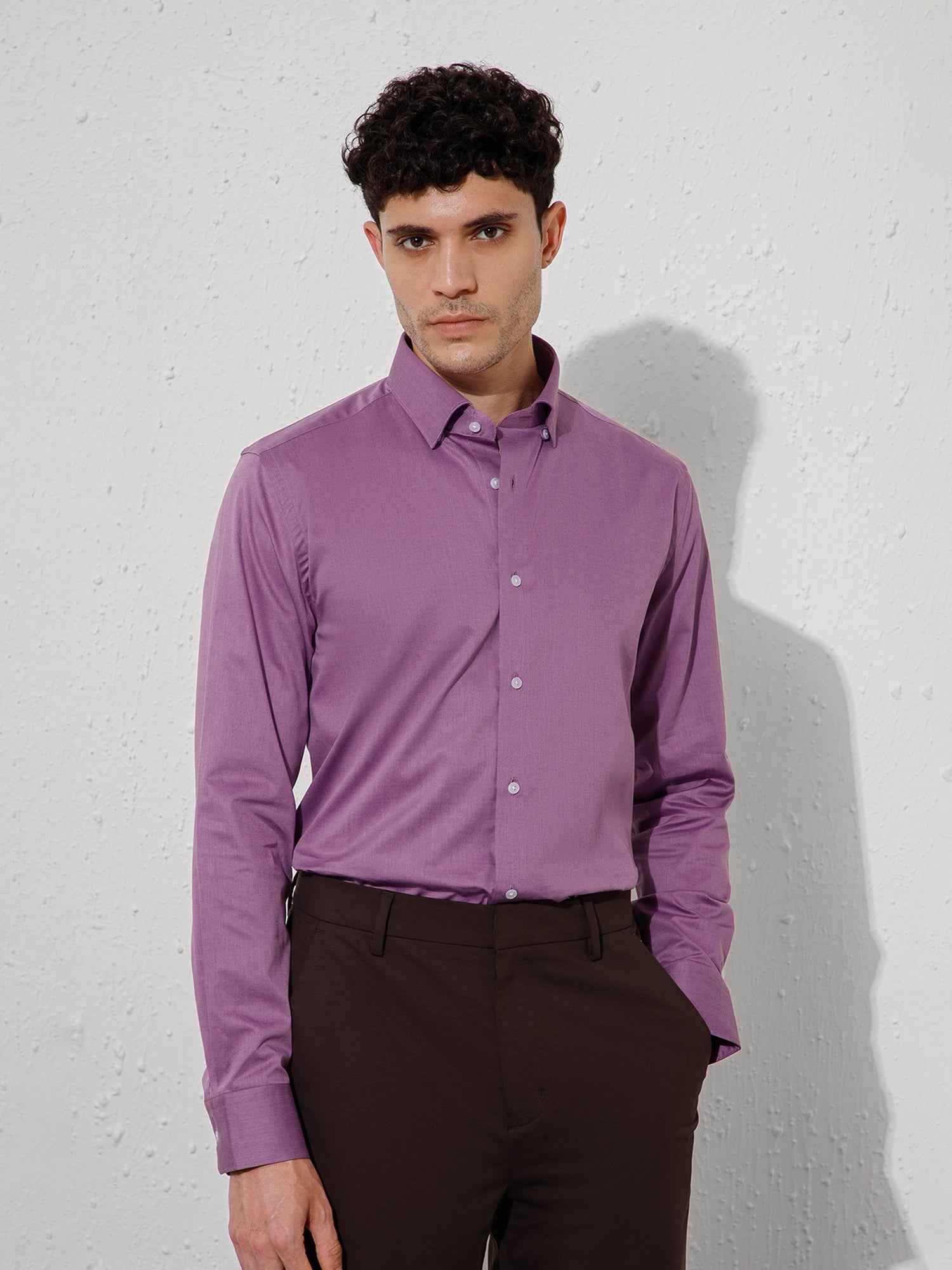 Purple - Mens Full Sleeve Shirts