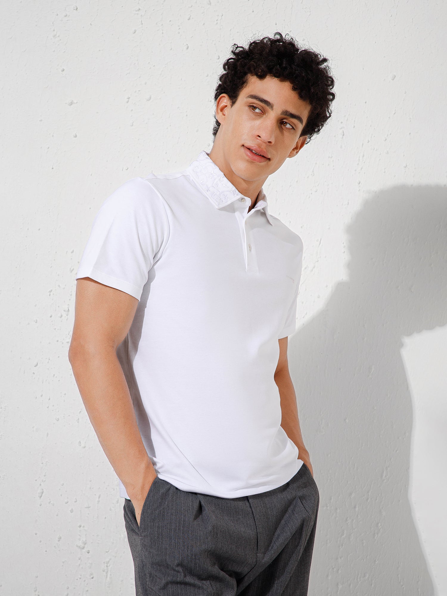 White - EMB Polo