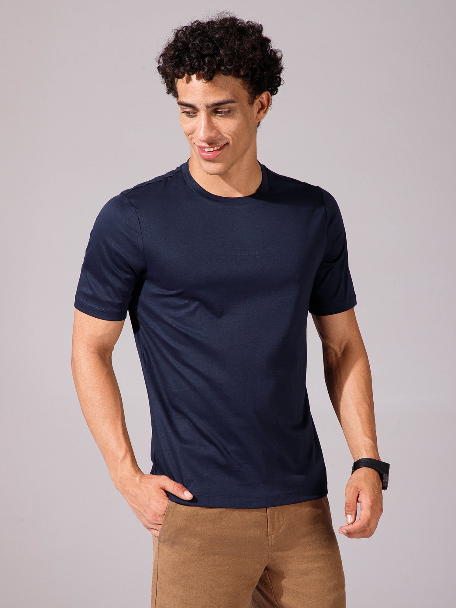 Navy - Round Neck