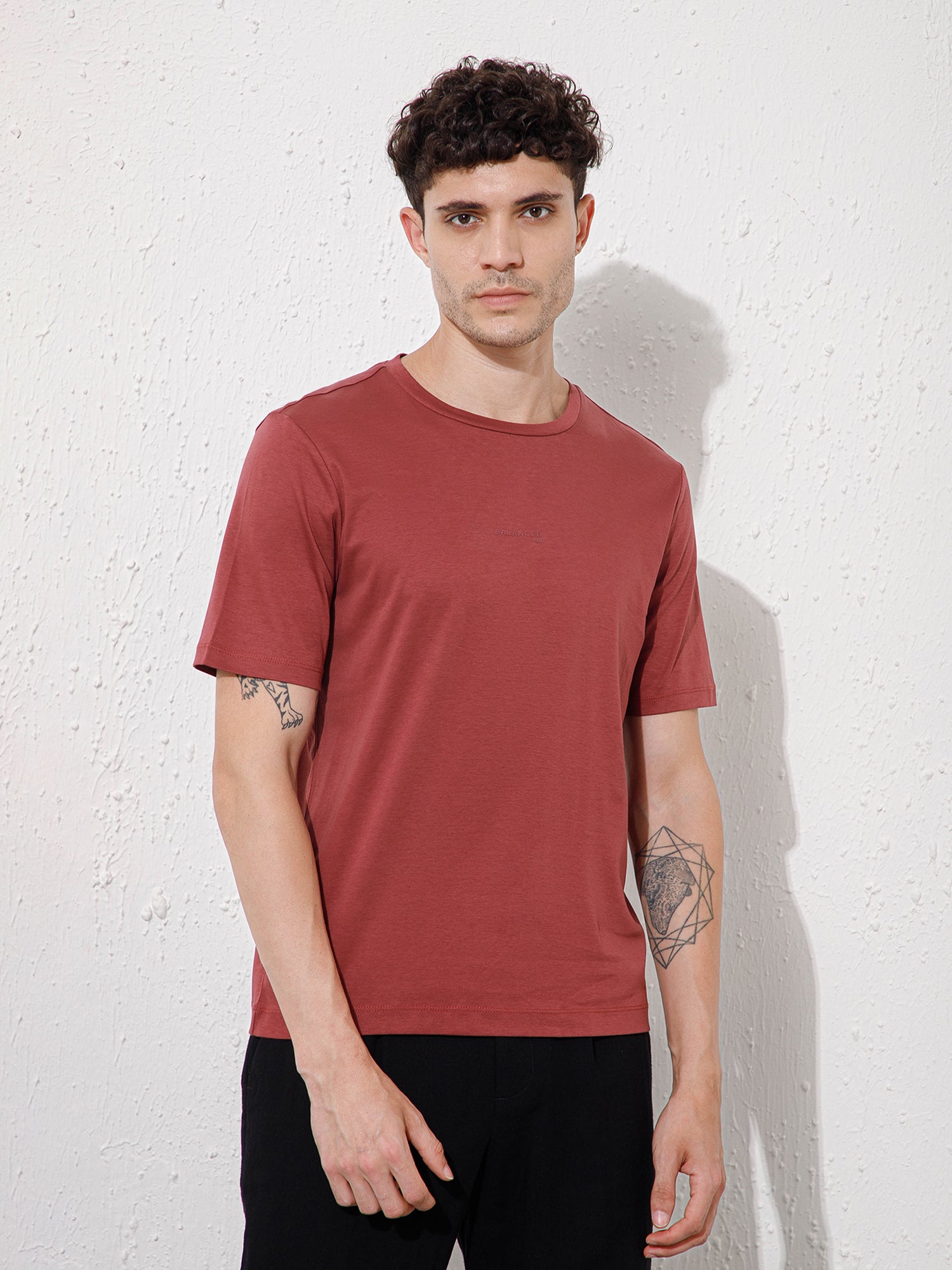 Brown - Round Neck