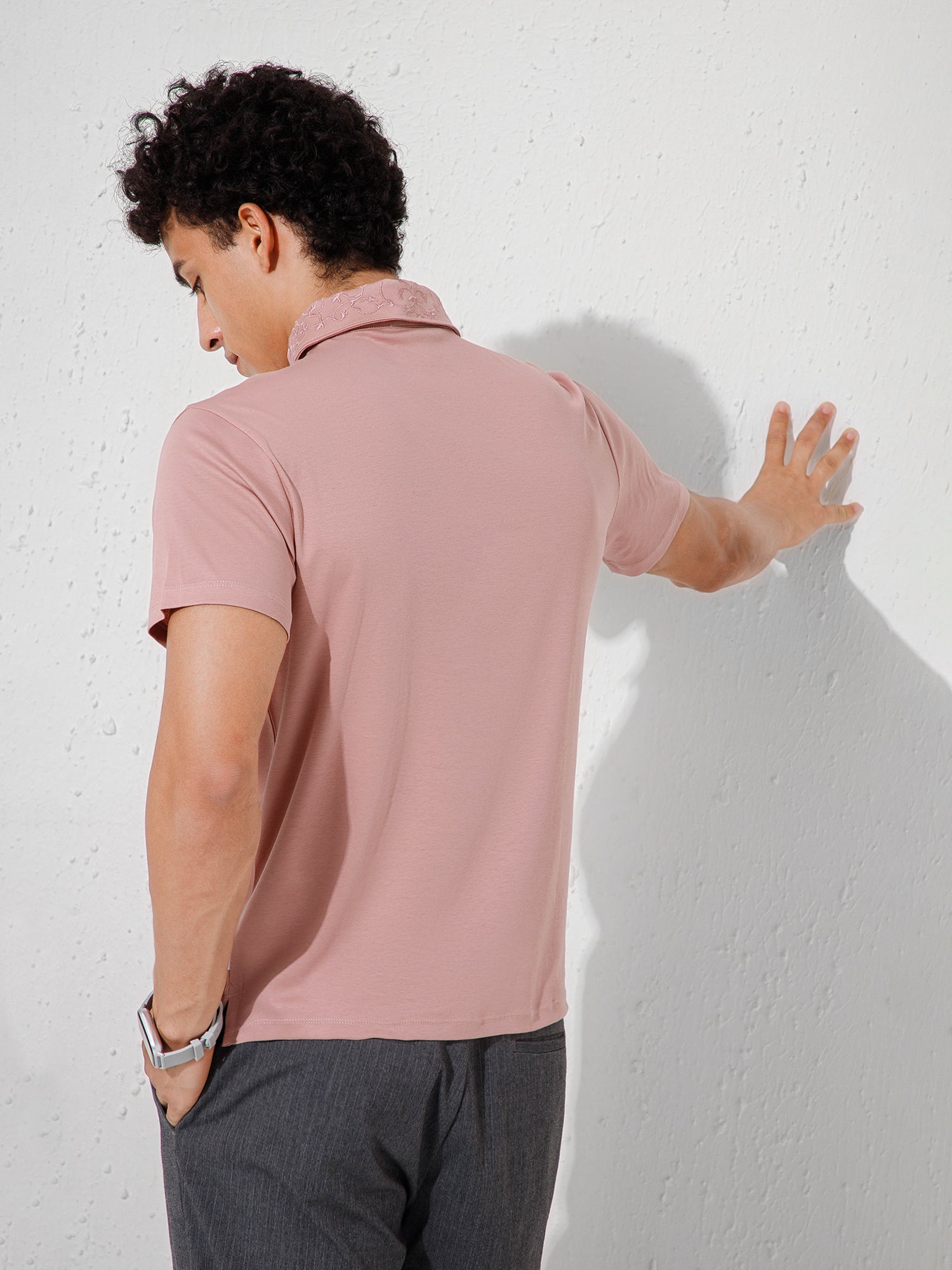 Peach - EMB Polo