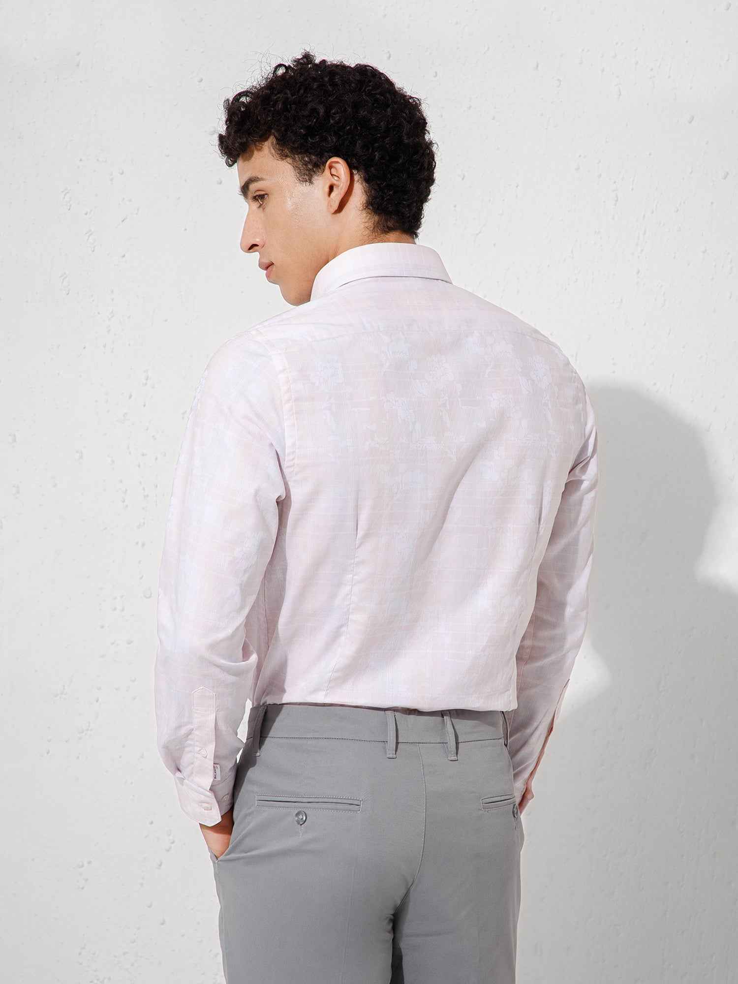 Light Pink - Mens Full Sleeve Shirts