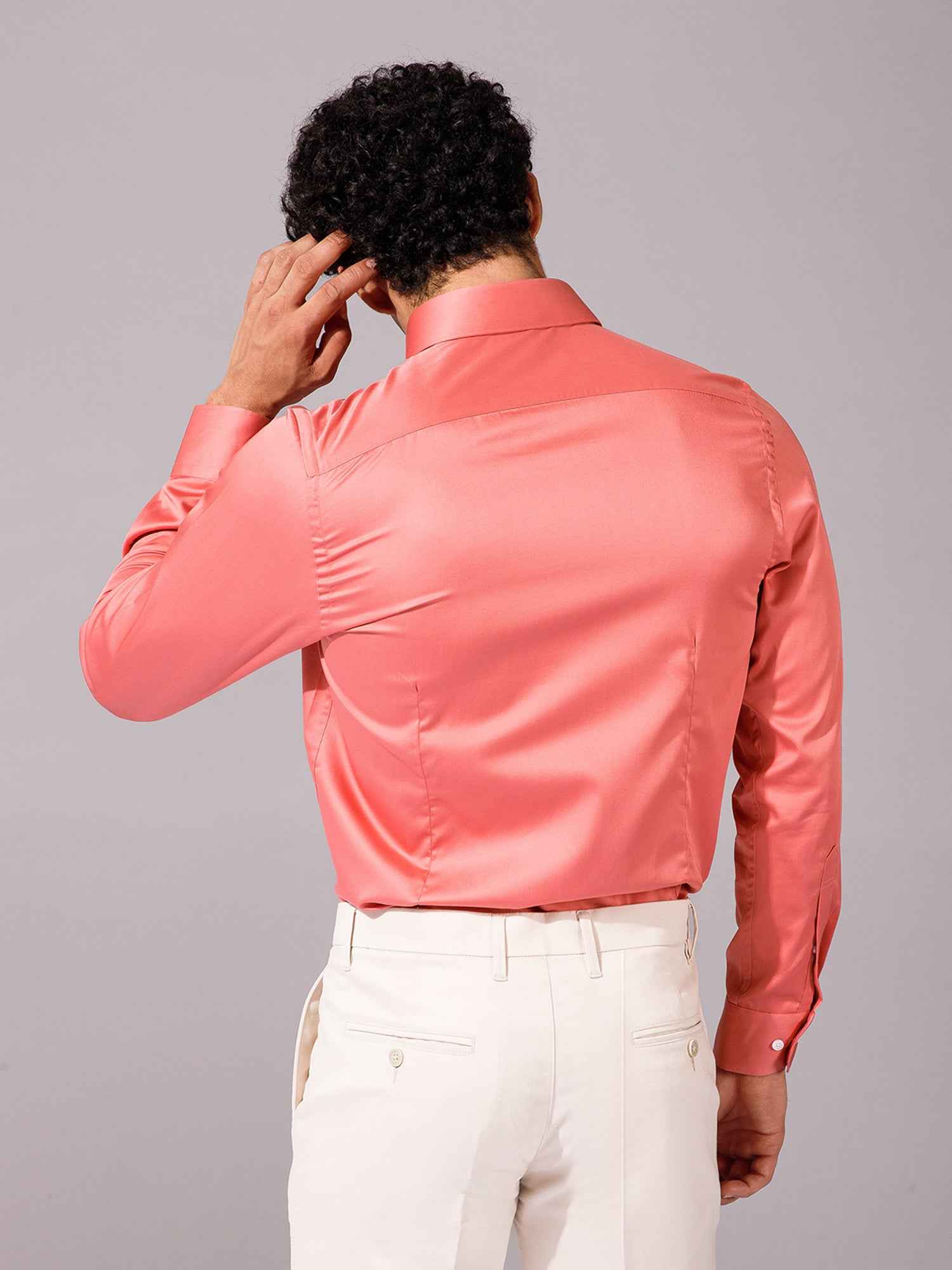 Peach - Mens Full Sleeve Shirts