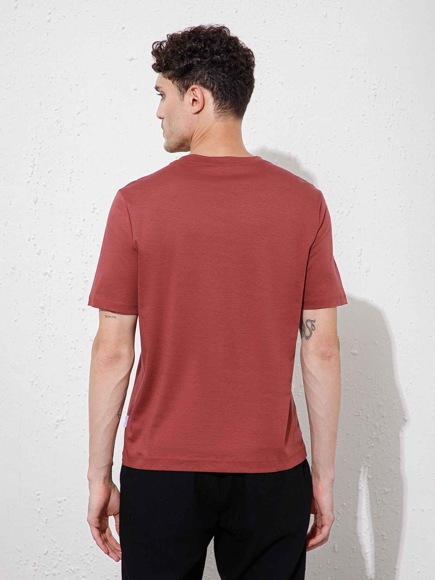 Brown - Round Neck
