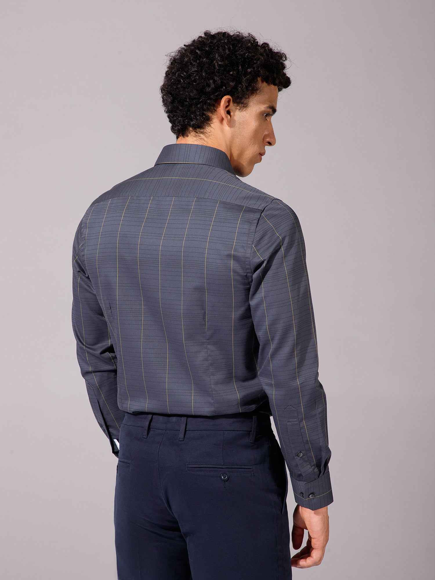 Grey - Mens Full Sleeve Shirts