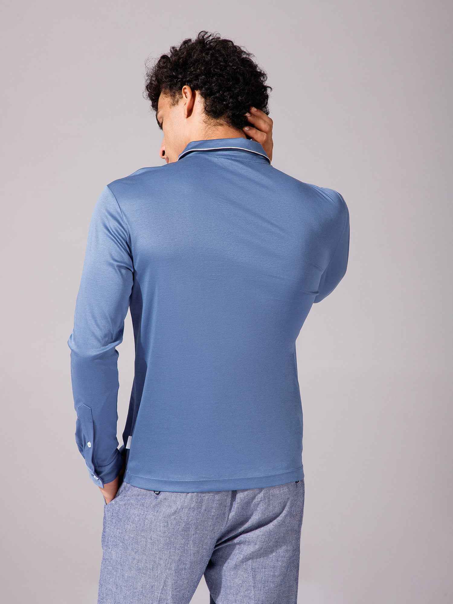 Light Blue - Polo Full Sleeve