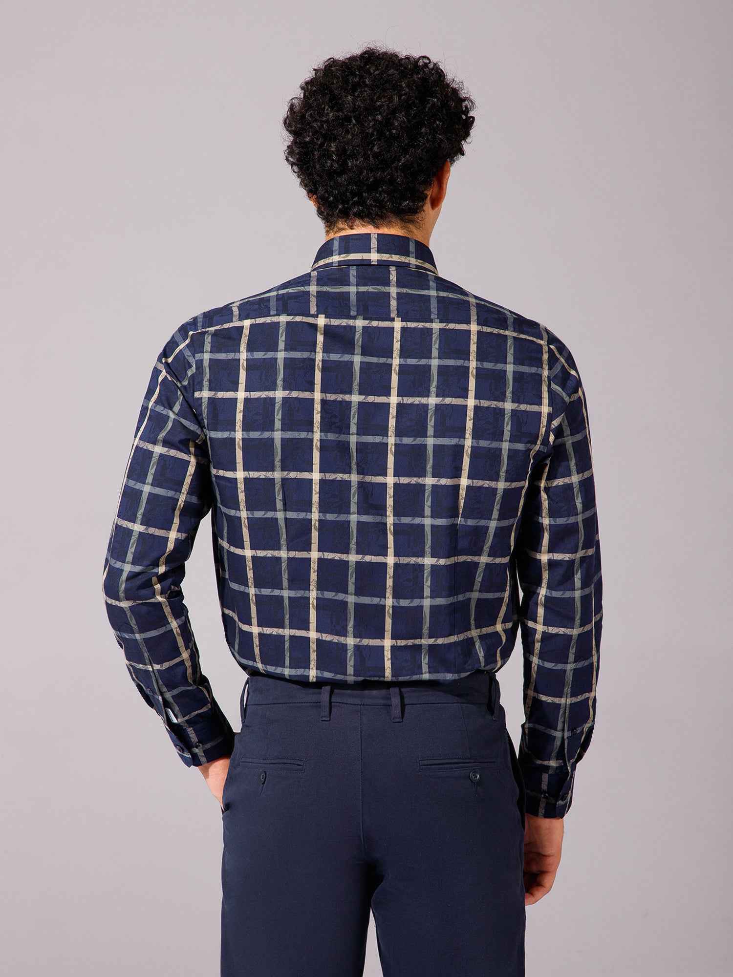 Navy - Mens Full Sleeve Shirts