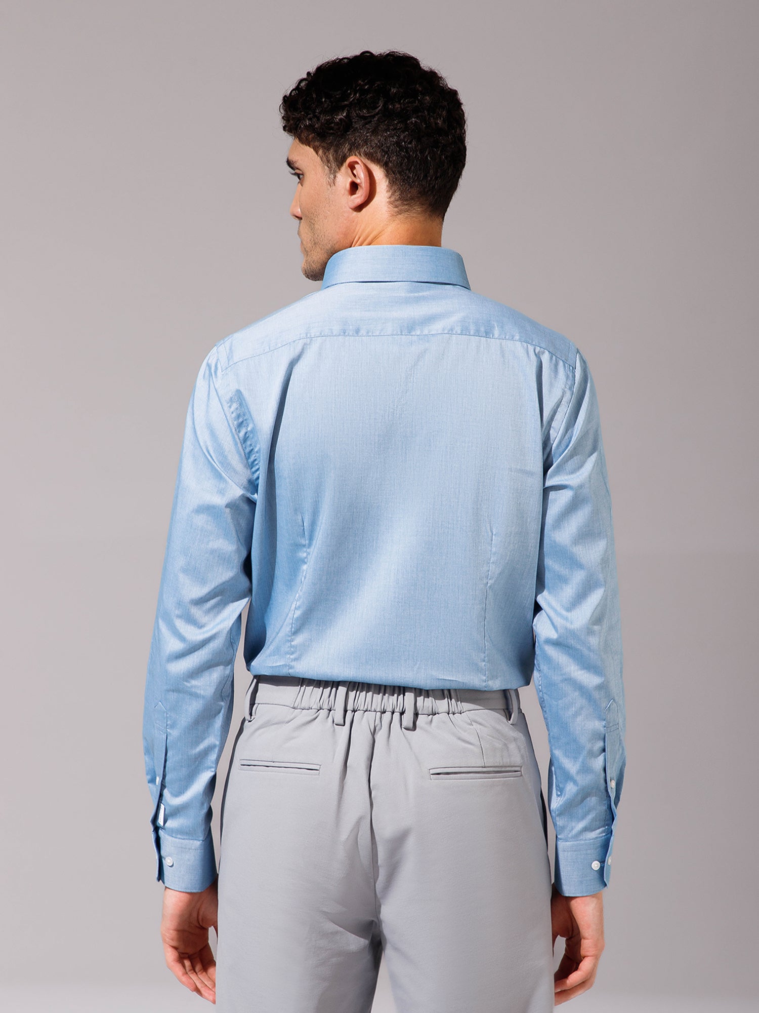 Light Blue - Mens Full Sleeve Shirts