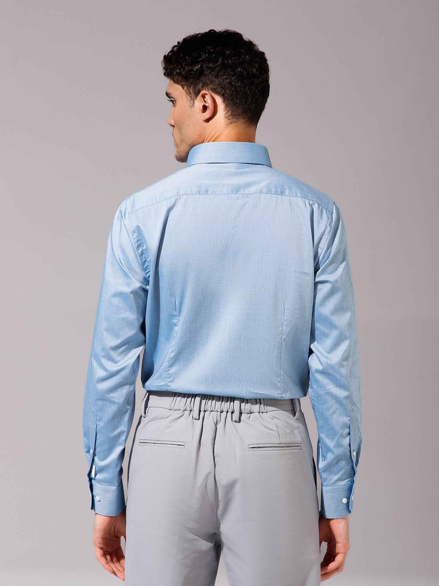 Light Blue - Mens Full Sleeve Shirts