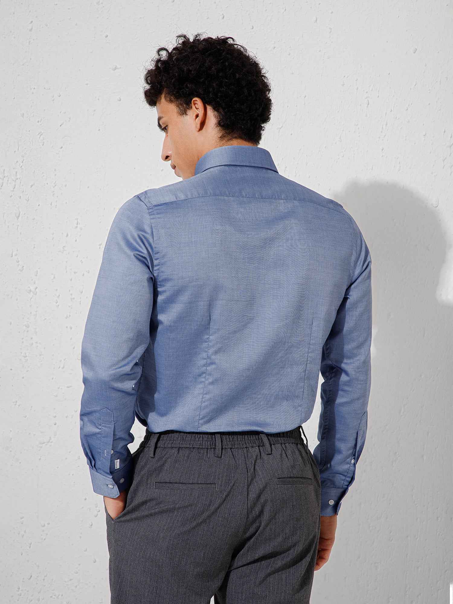 Dark Blue - Mens Full Sleeve Shirts