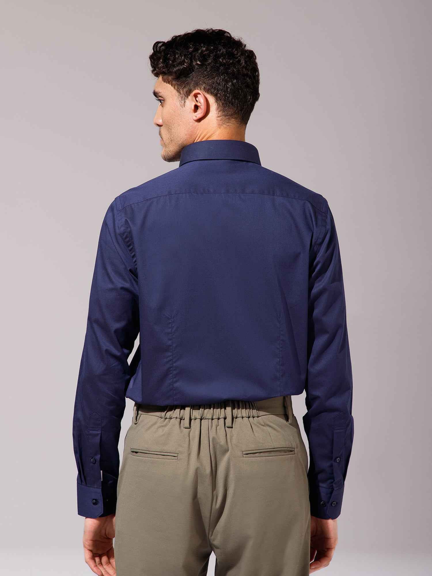 Navy - Mens Full Sleeve Shirts