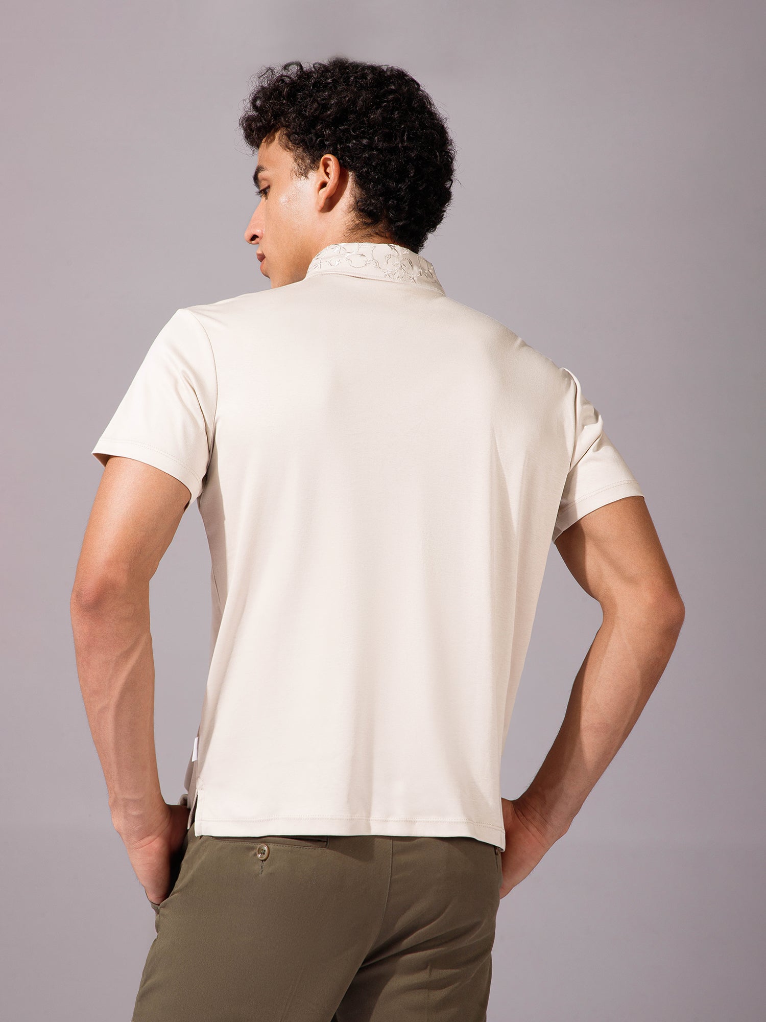 Beige - EMB Polo