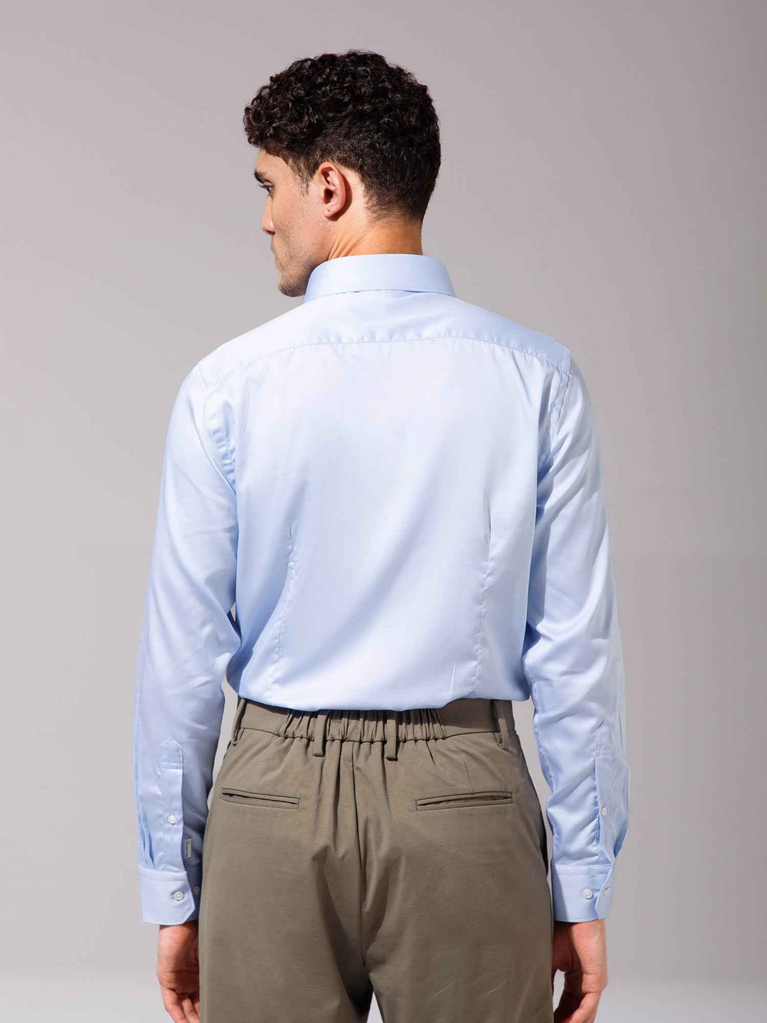 Light Blue - Mens Full Sleeve Shirts