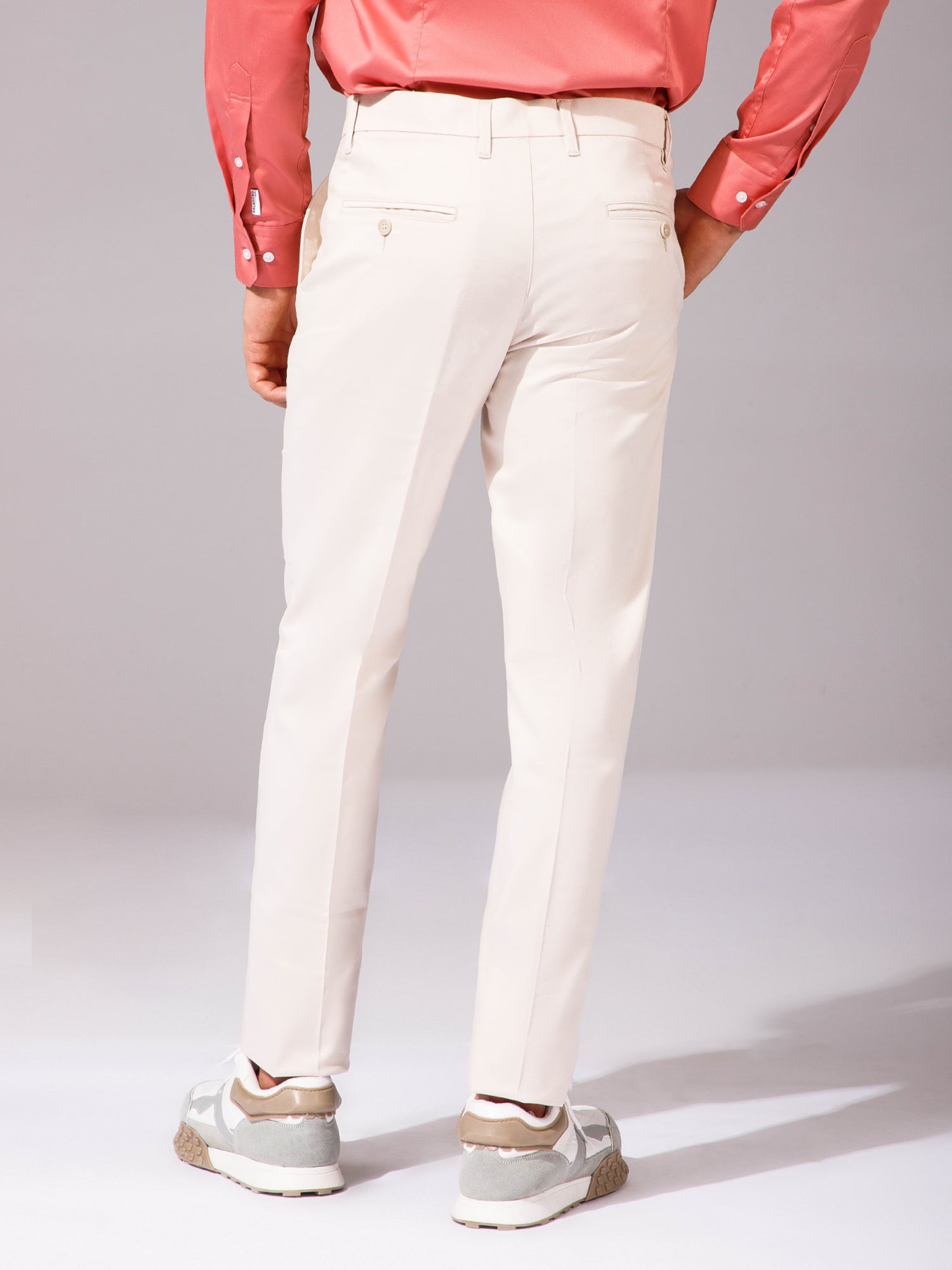 Beige - Trousers