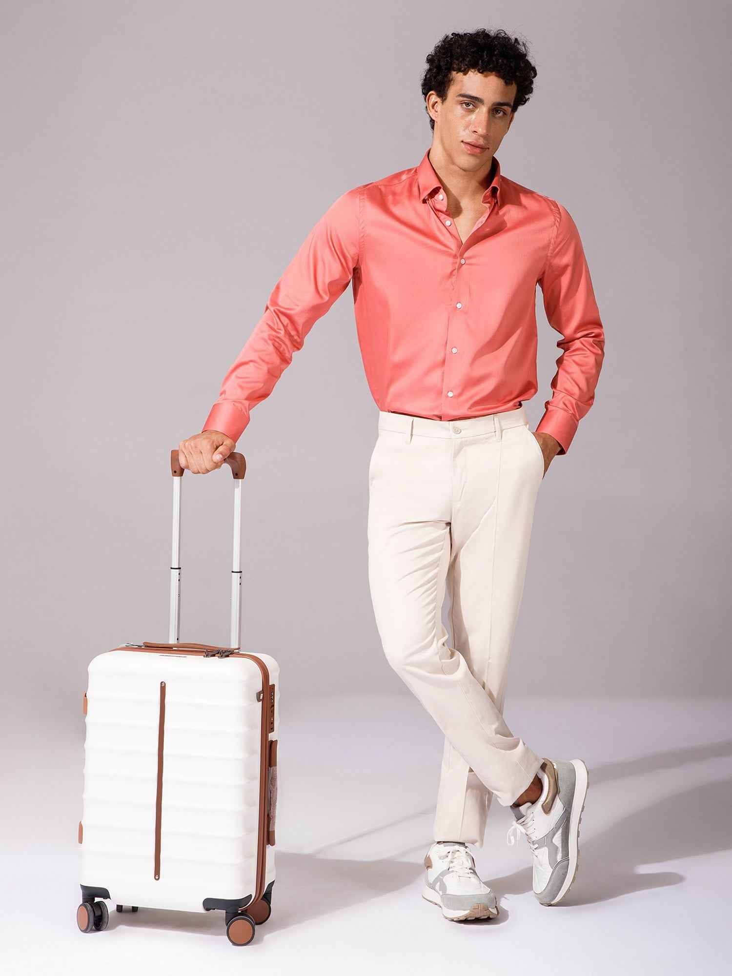 Peach - Mens Full Sleeve Shirts