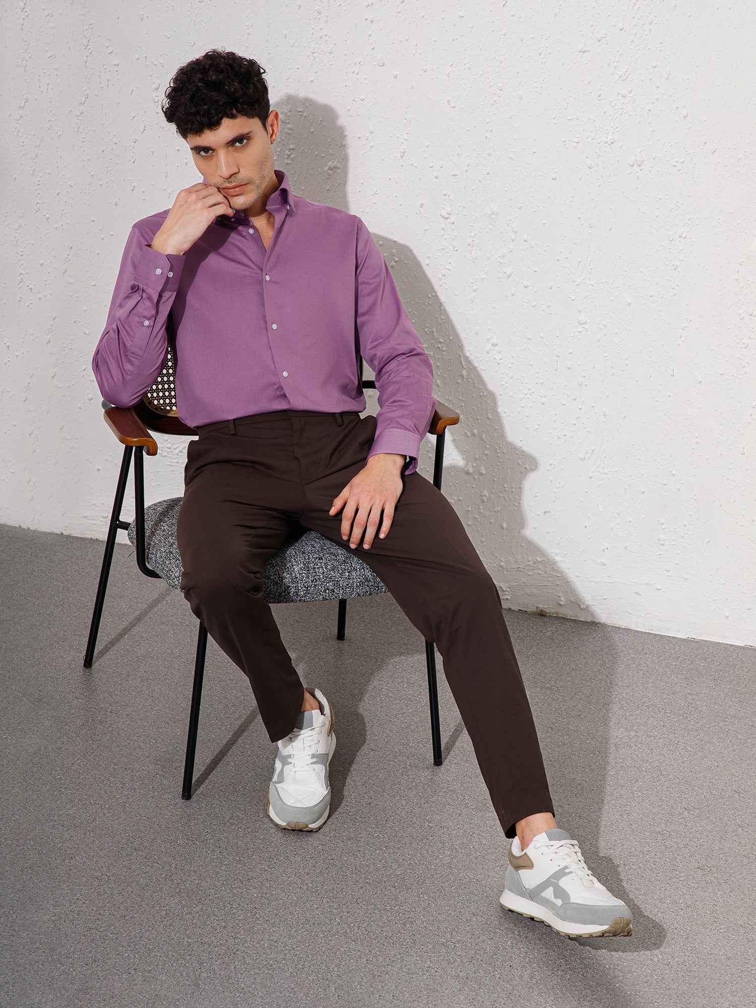 Purple - Mens Full Sleeve Shirts