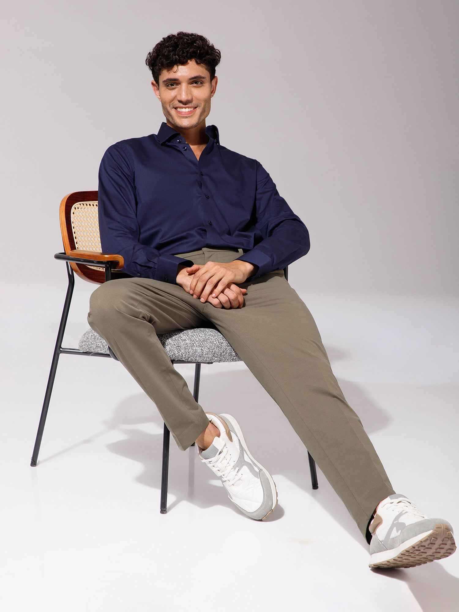 Navy - Mens Full Sleeve Shirts