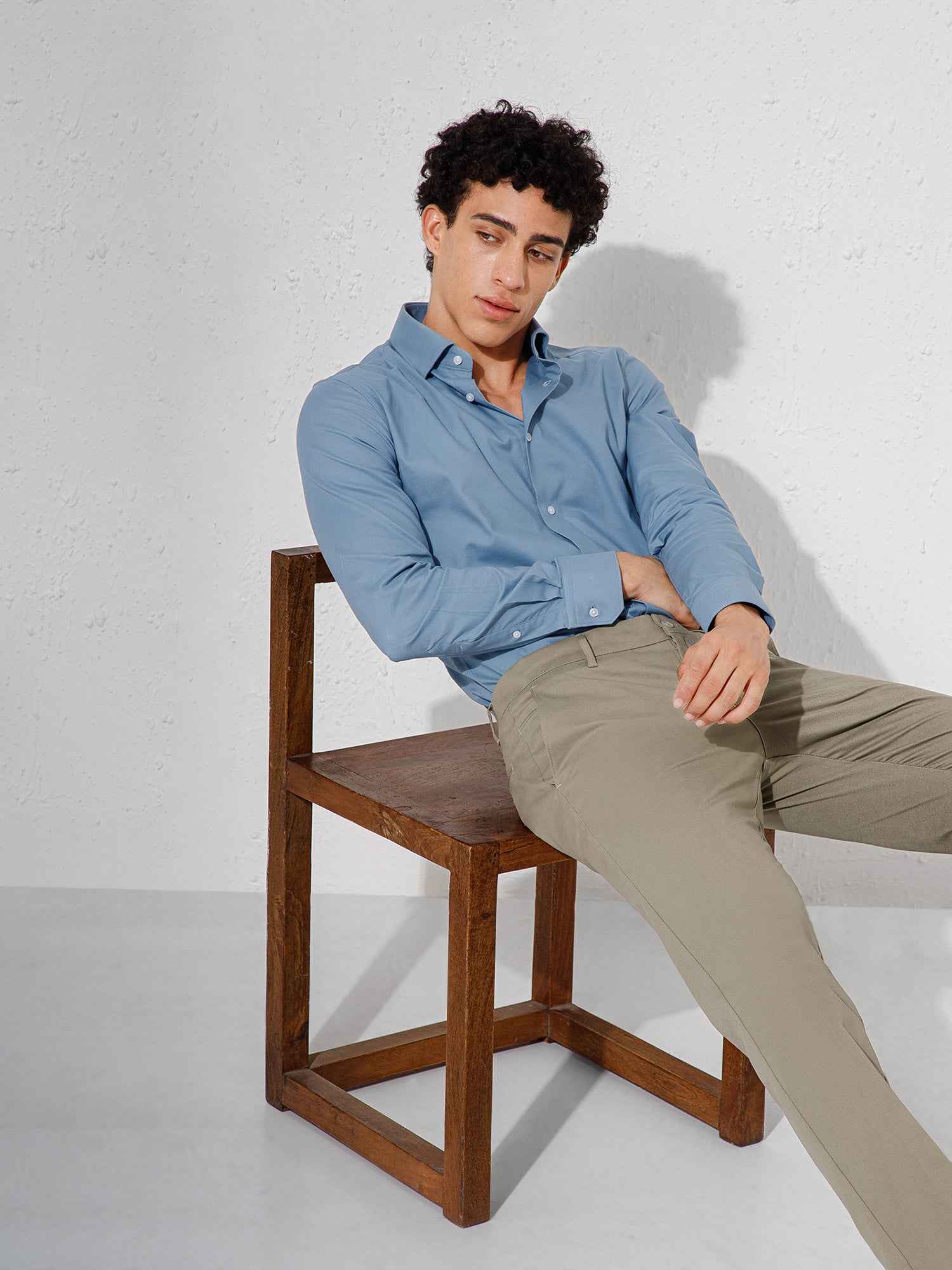 Light Blue - Mans Full Sleeve Shirts