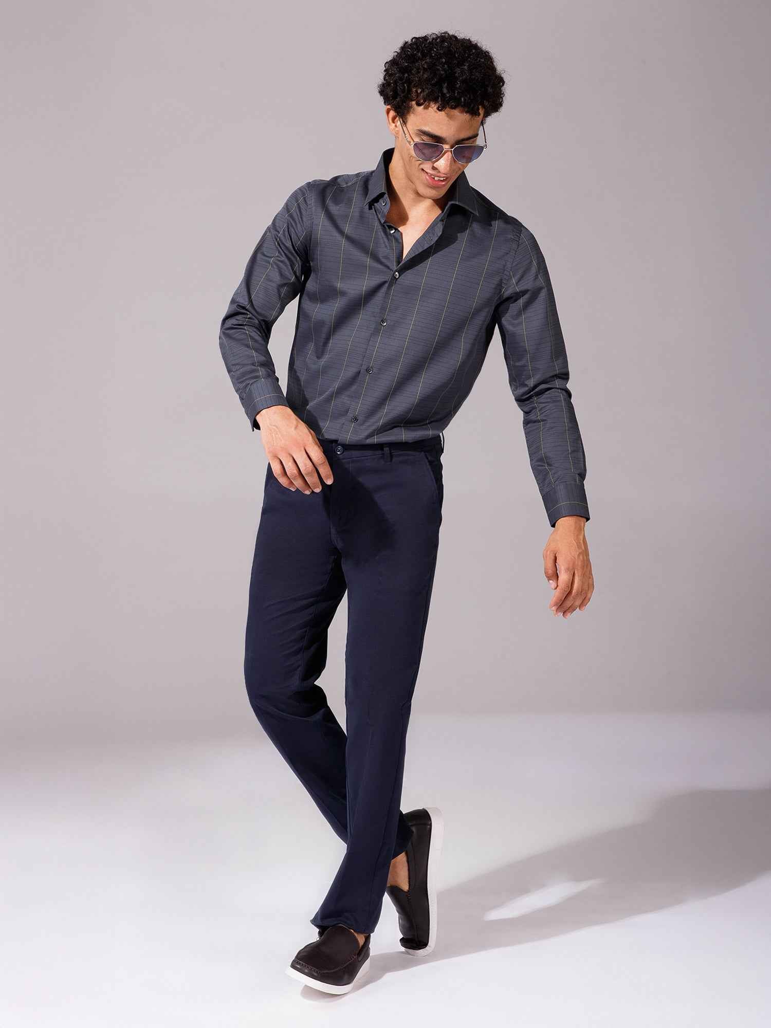 Grey - Mens Full Sleeve Shirts