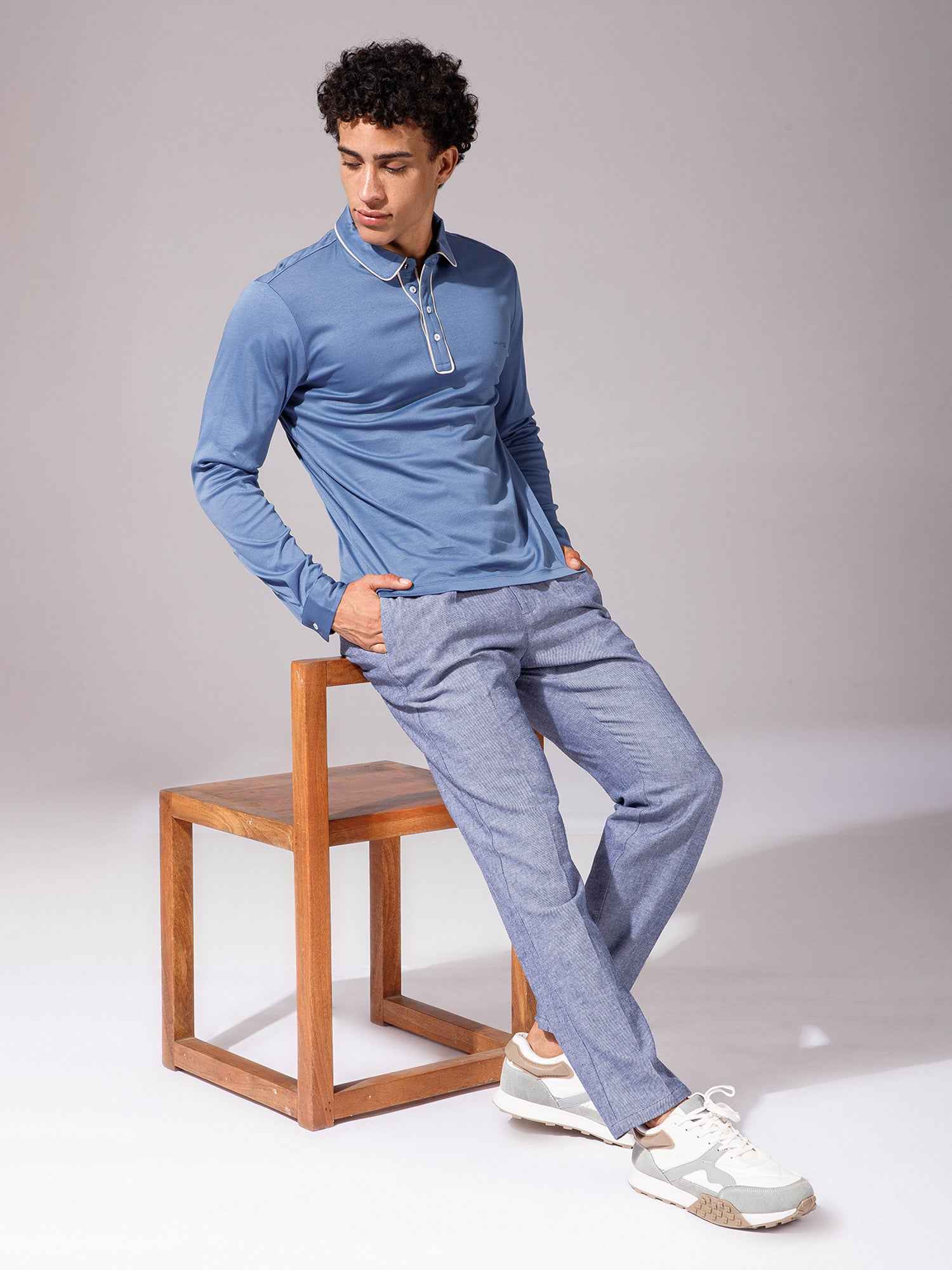 Light Blue - Polo Full Sleeve