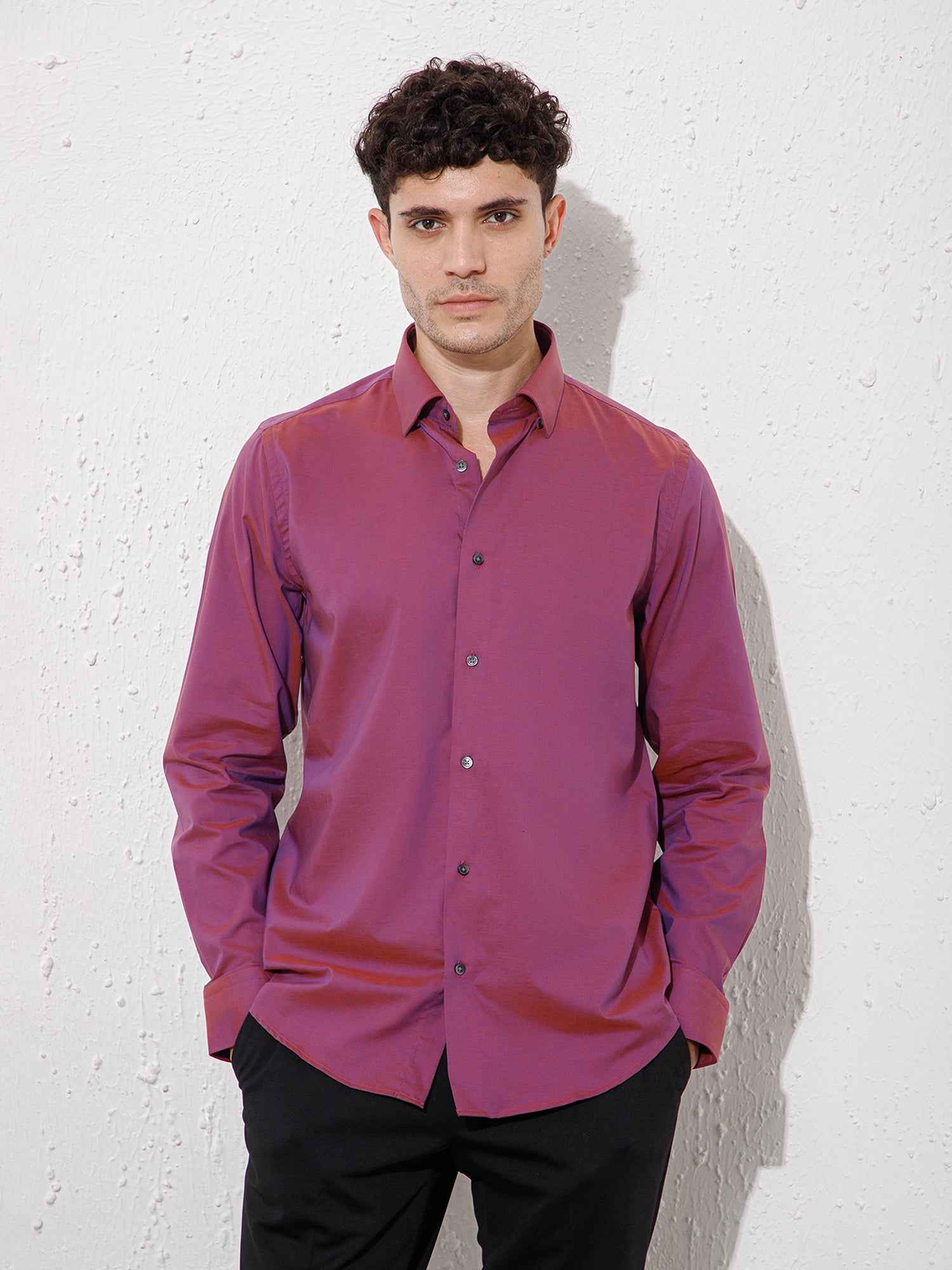 Purple - Mens Full Sleeve Shirts