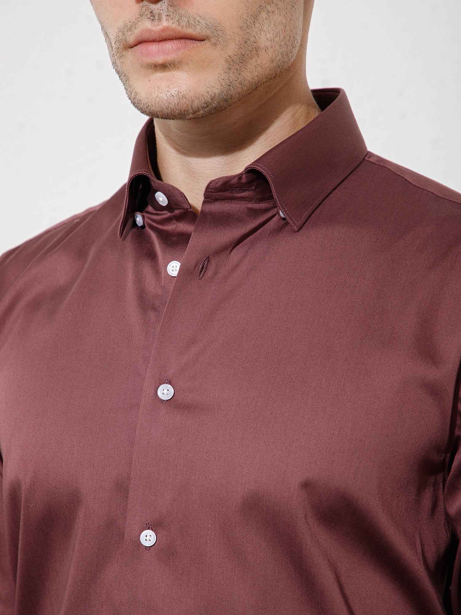Shallot Pink - Mens Full Sleeve Shirts