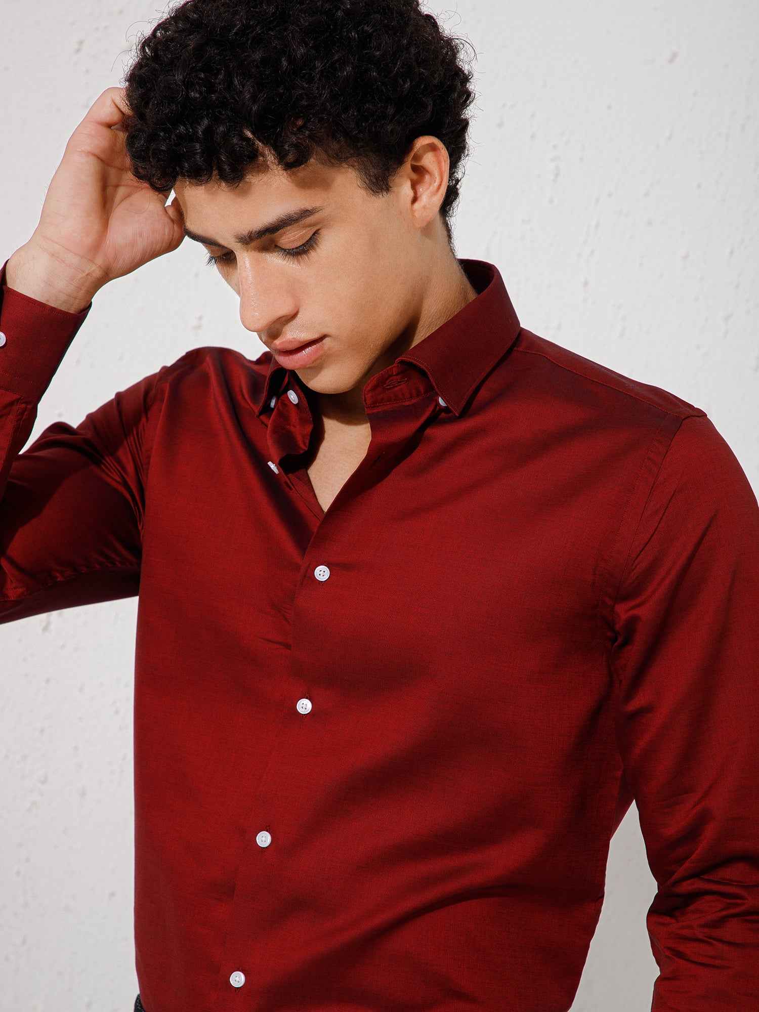 Maroon - Mens Full Sleeve Shirts