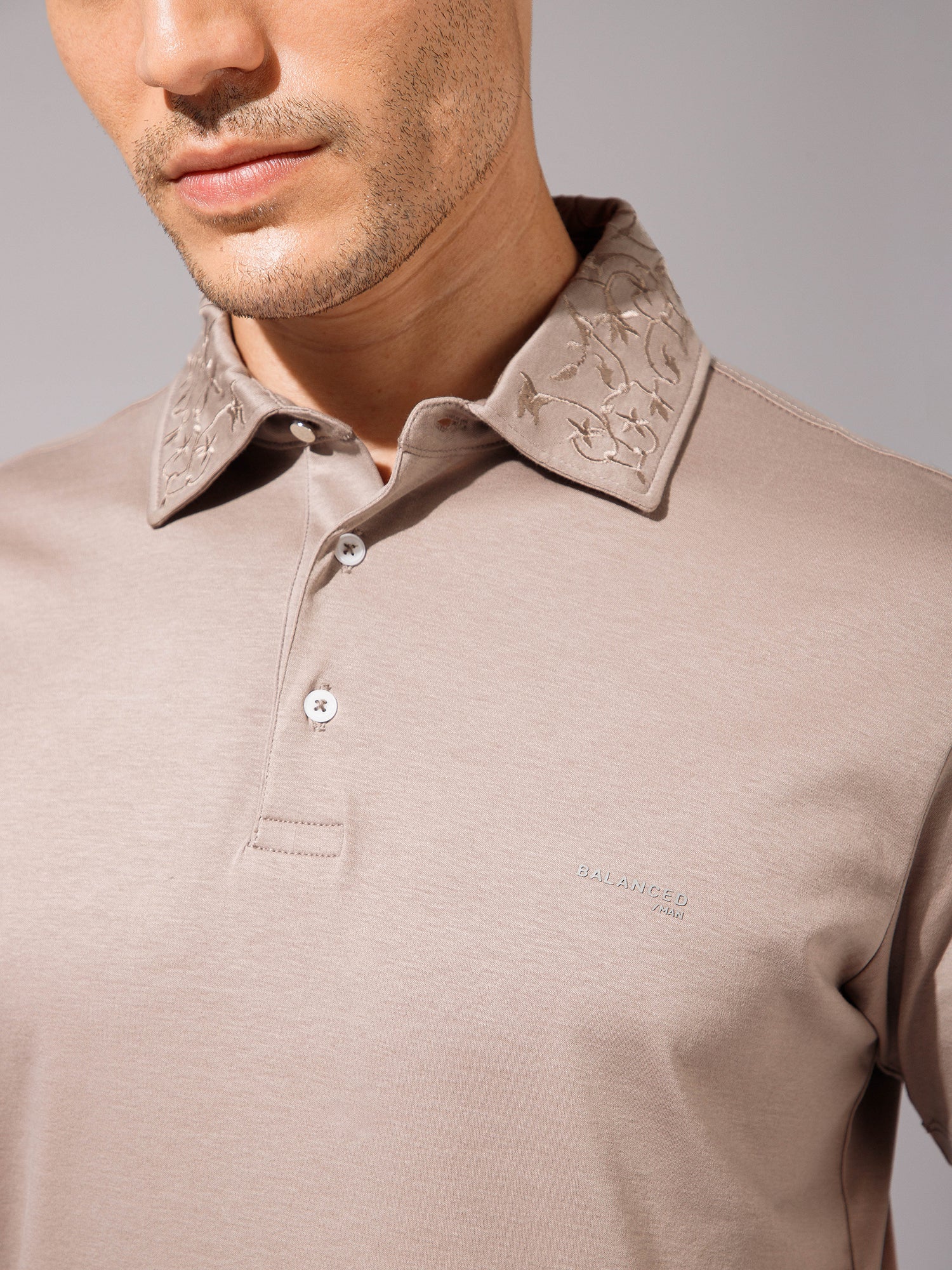 Khaki - EMB Polo